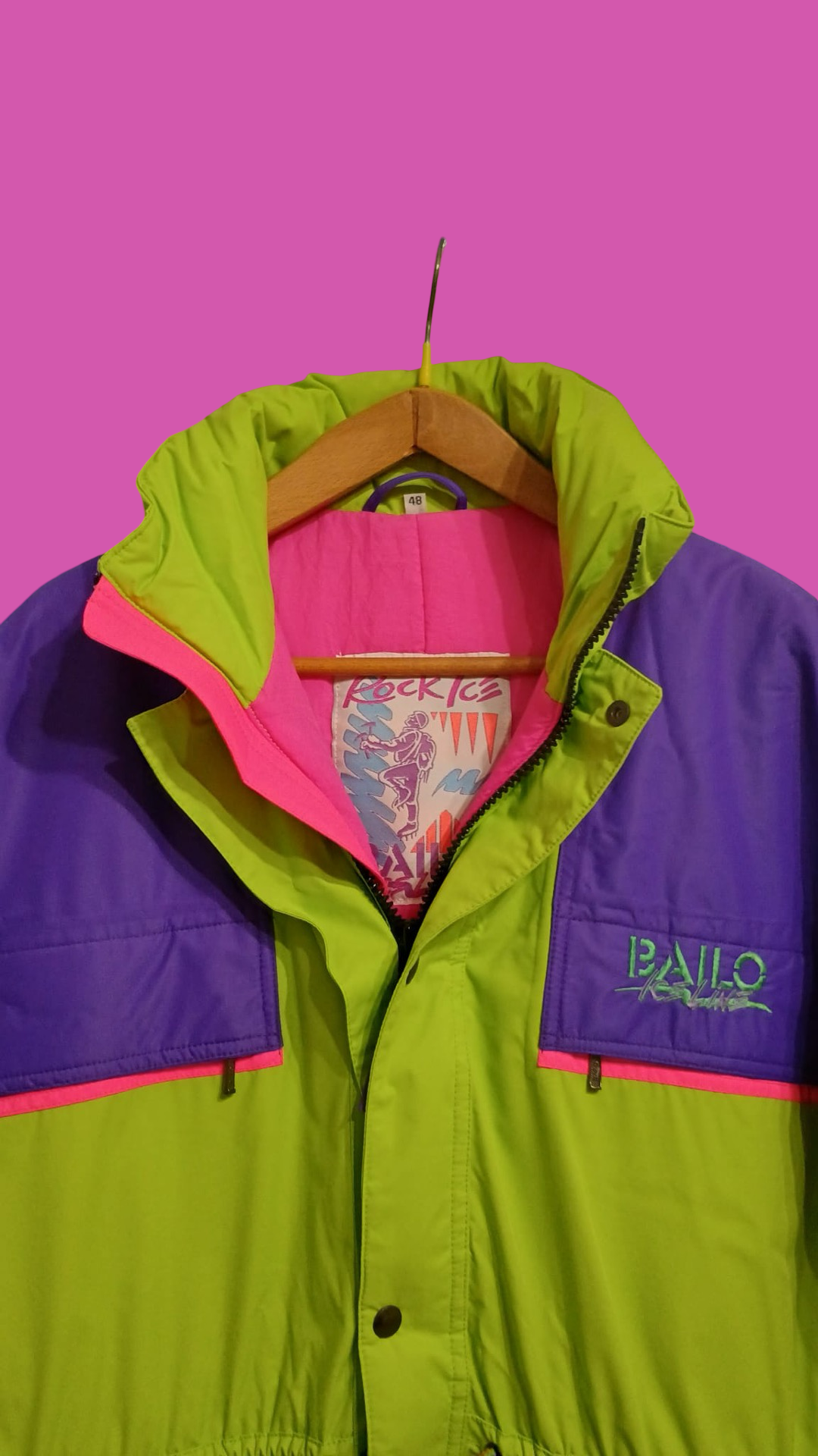 Vintage Multicolor Fantasy 90's Snow Jacket Unisex Size L