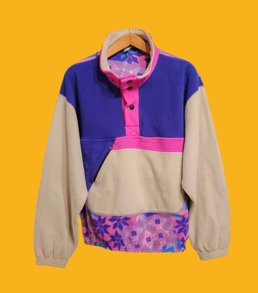 Pile Vintage Multicolor A Fantasia Anni 90 Unisex Size L