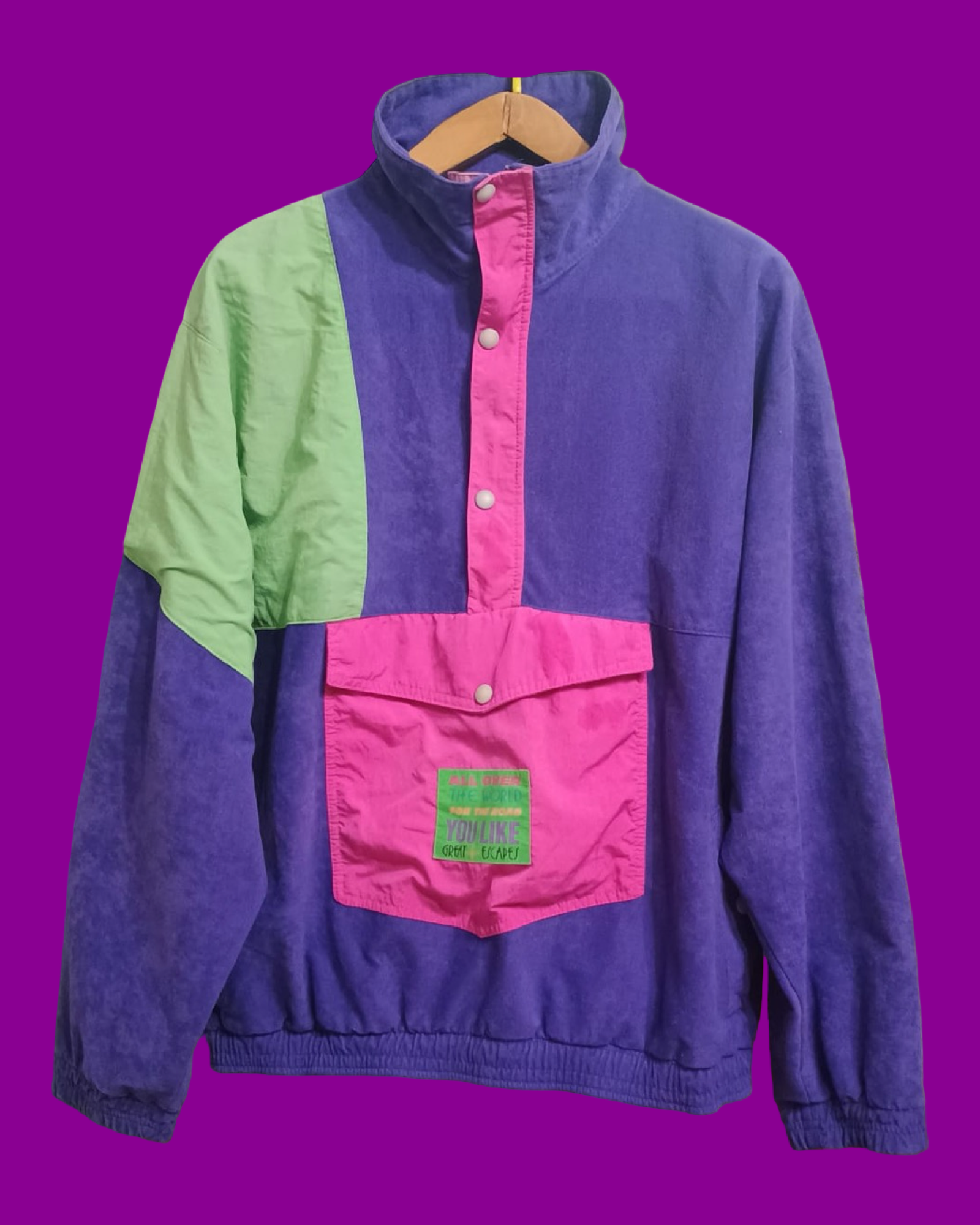 Vintage Multicolor Fantasy 90's Sweatshirt Unisex Size L