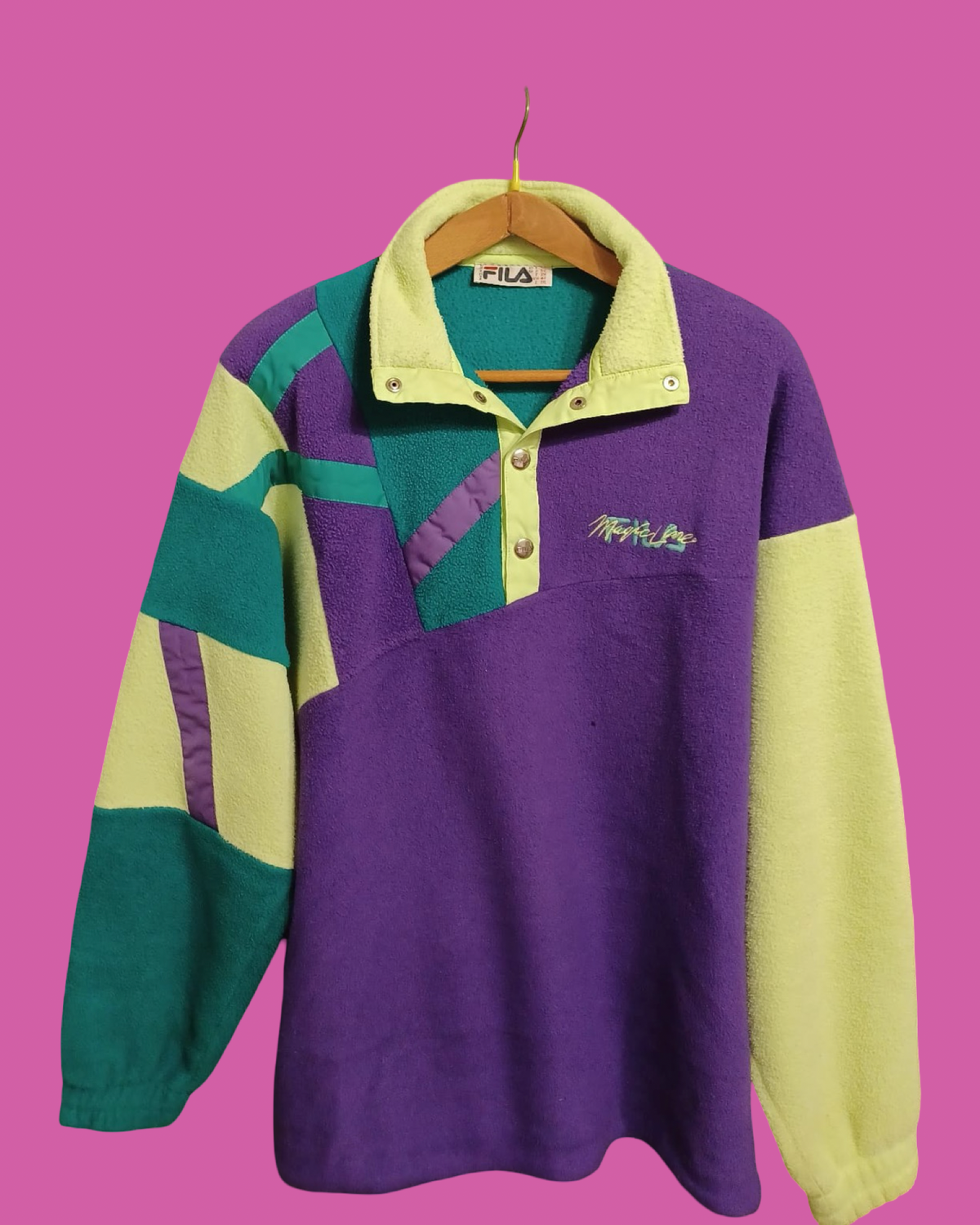 Vintage Multicolor Fantasy 90's Fila Fleece Unisex Size XL