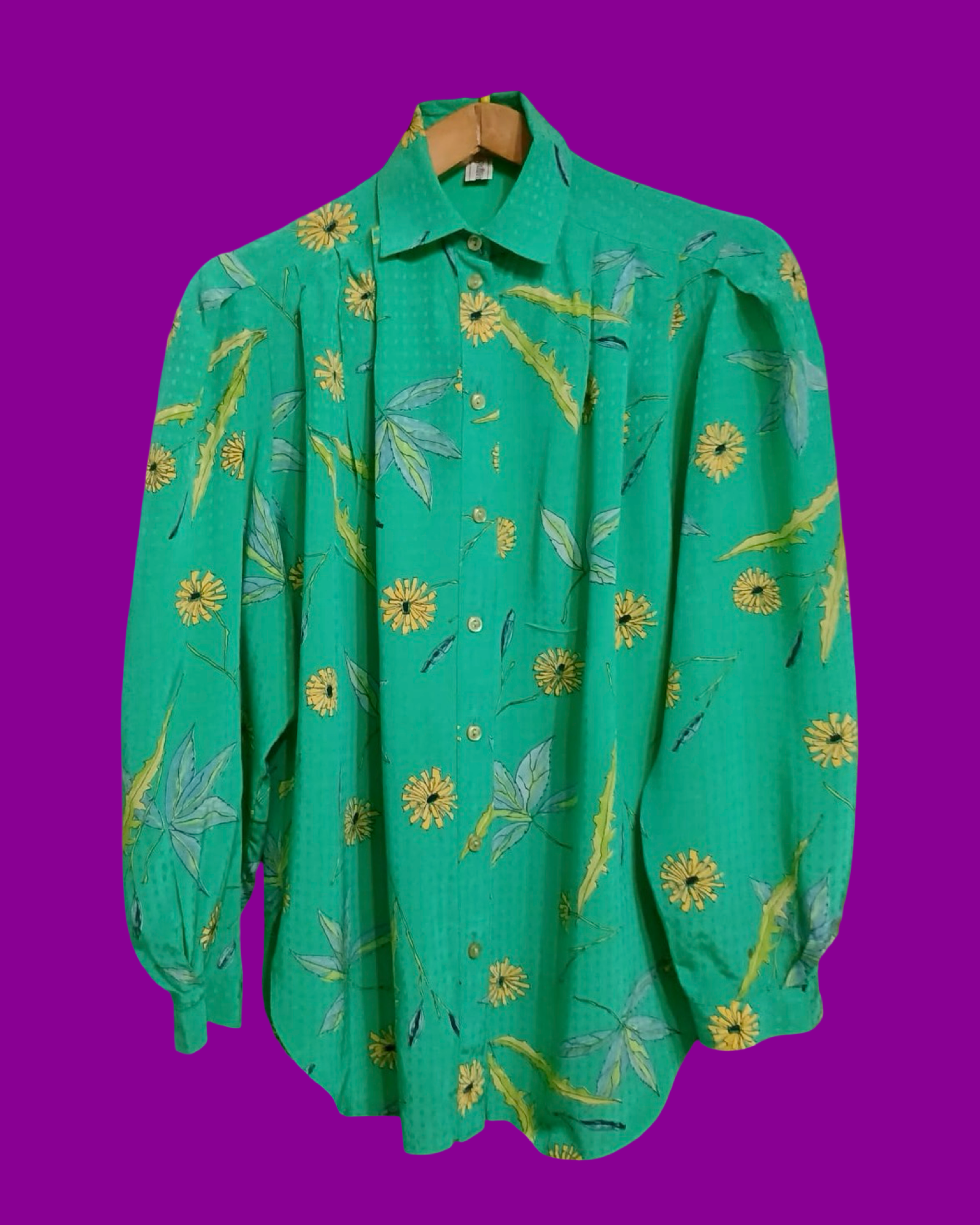Vintage Multicolor Fantasy 90's Shirt Woman Size M