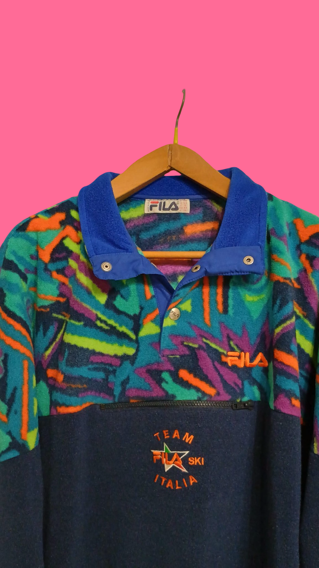 Vintage Multicolor Fantasy 90's Fila Fleece Unisex Size XL
