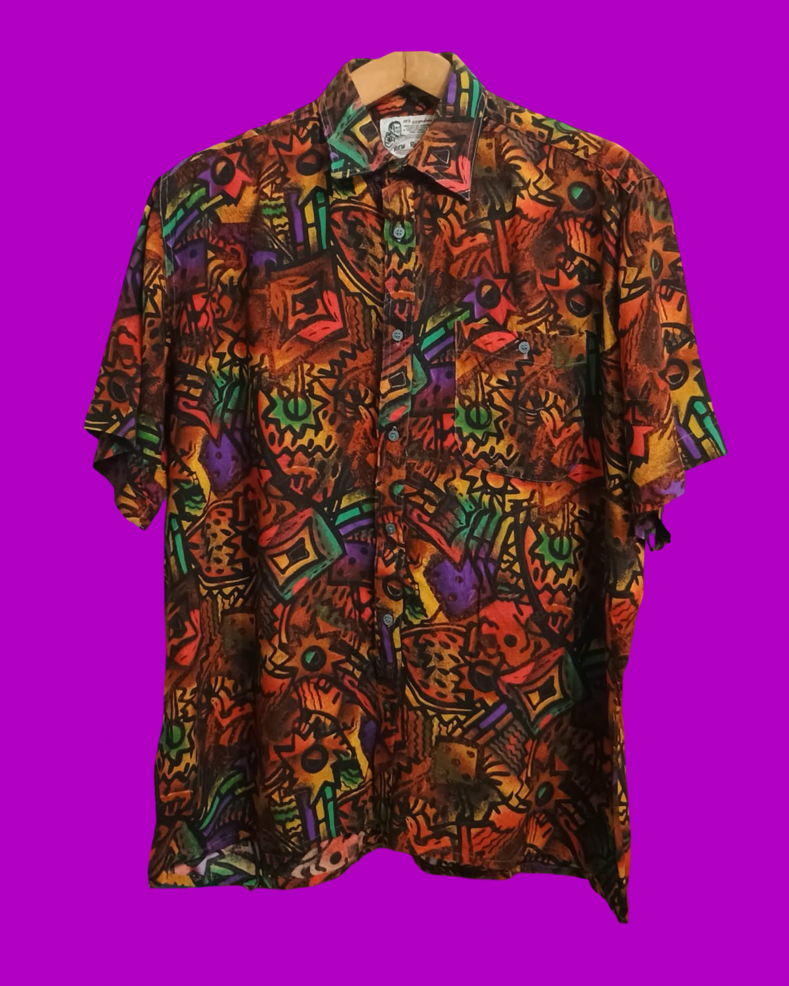 Vintage Multicolor Fantasy 90's Shirt Unisex Size M