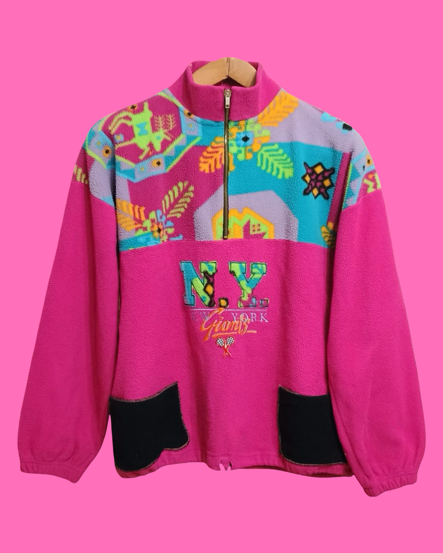 Vintage Multicolor Fantasy 90's Fleece Unisex Size M