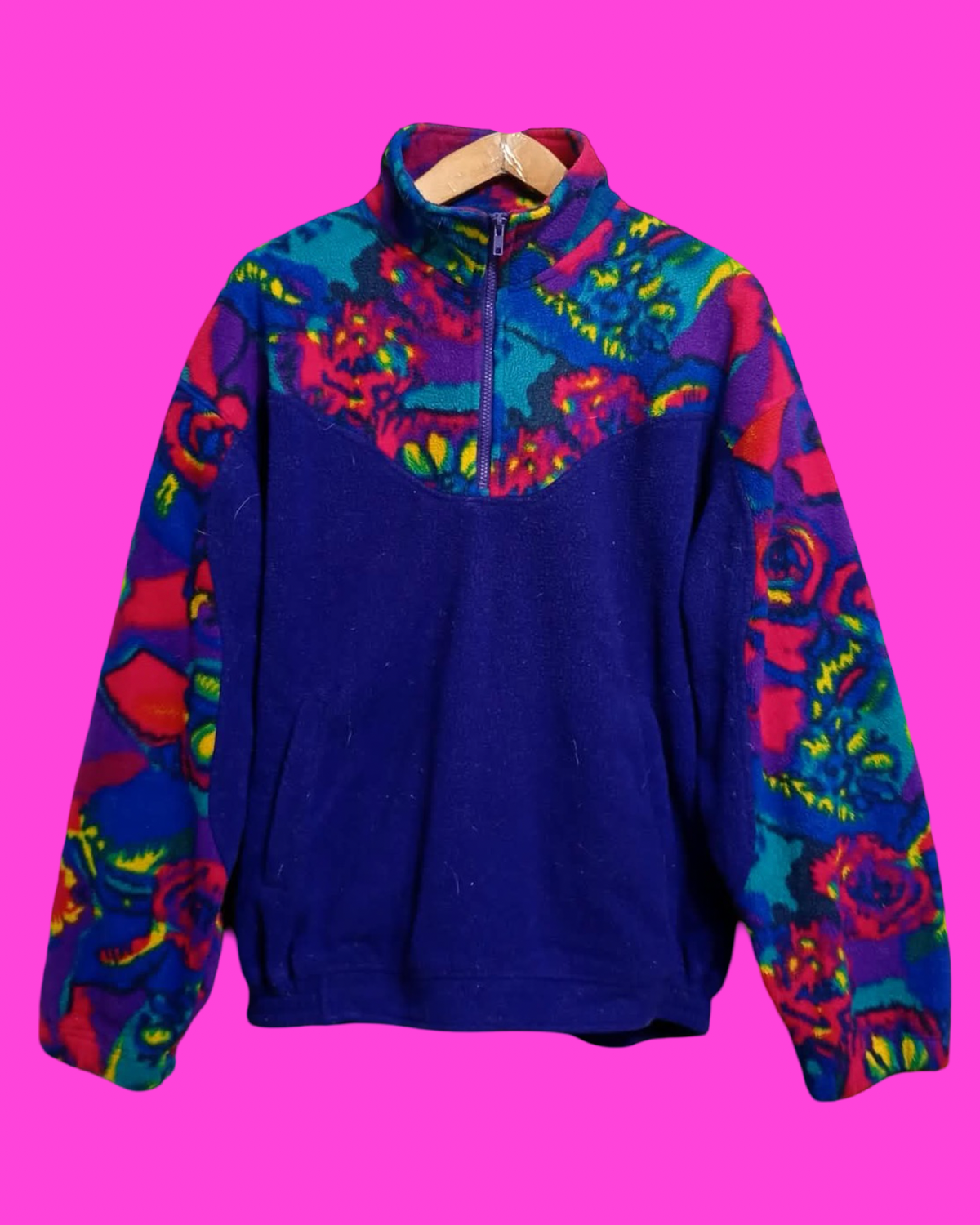 Vintage Multicolor Fantasy 90's Fleece Unisex Size M
