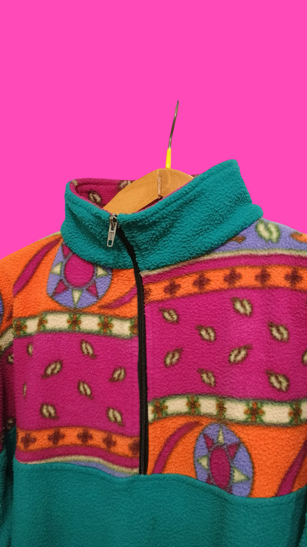 Vintage Multicolor Fantasy 90's Fleece Unisex Size S