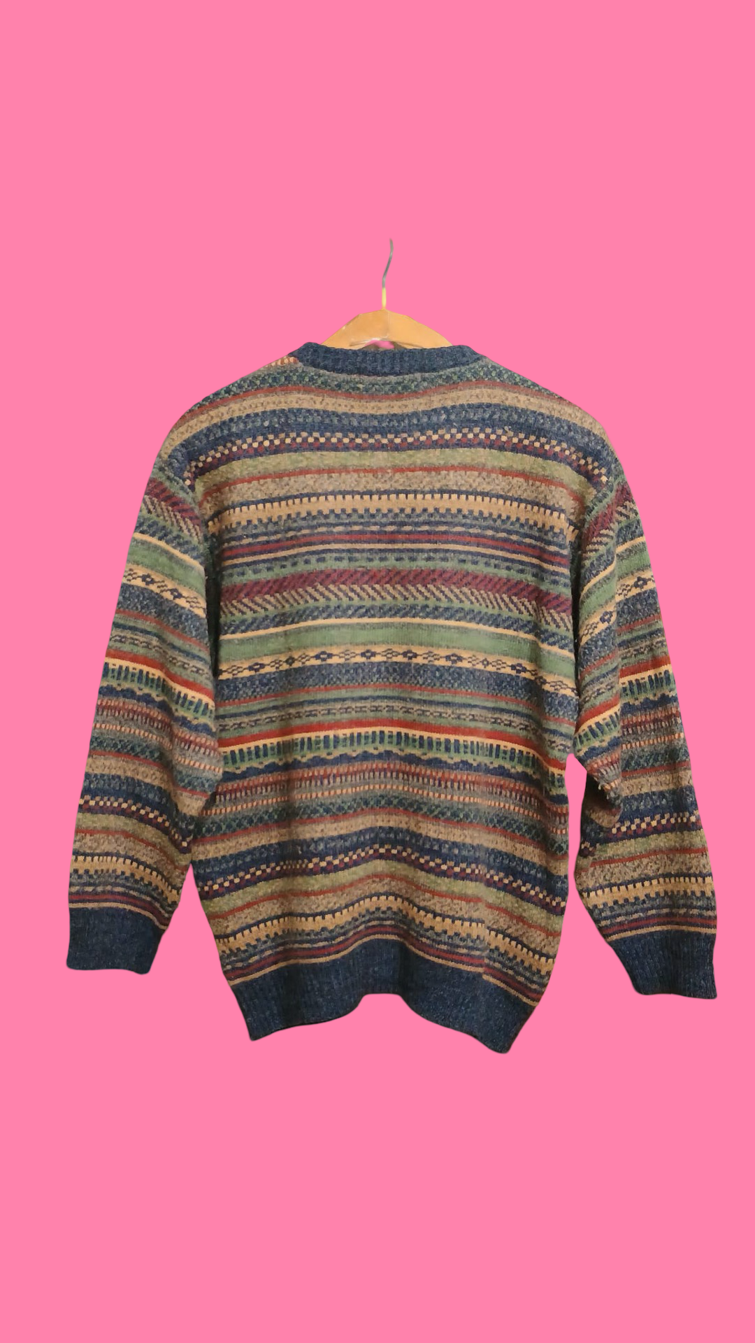 Vintage Multicolor Fantasy 90's Sweater Unisex Size L