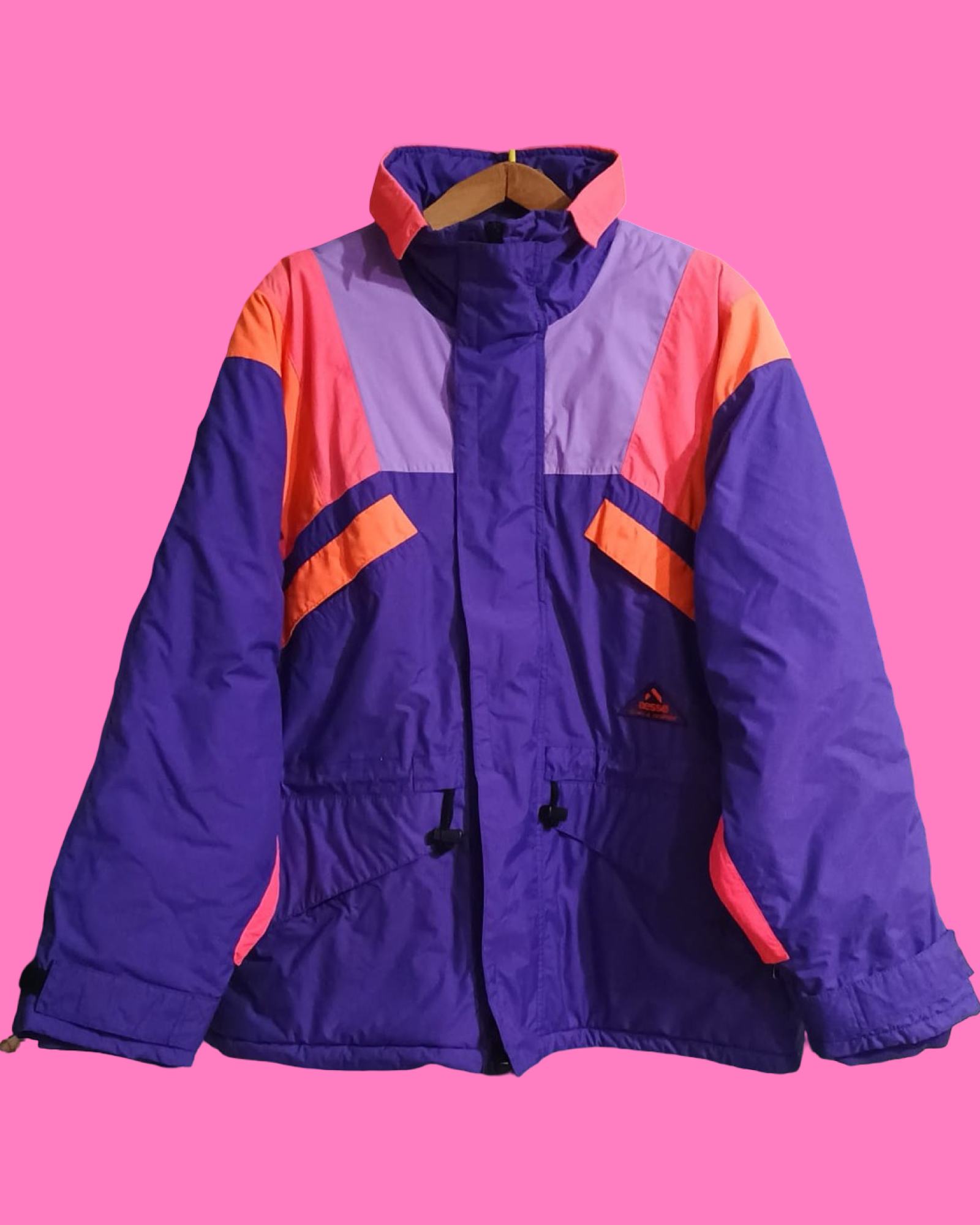 Vintage Multicolor Fantasy 90's Aesse Winter Snow Jacket Unisex Size L