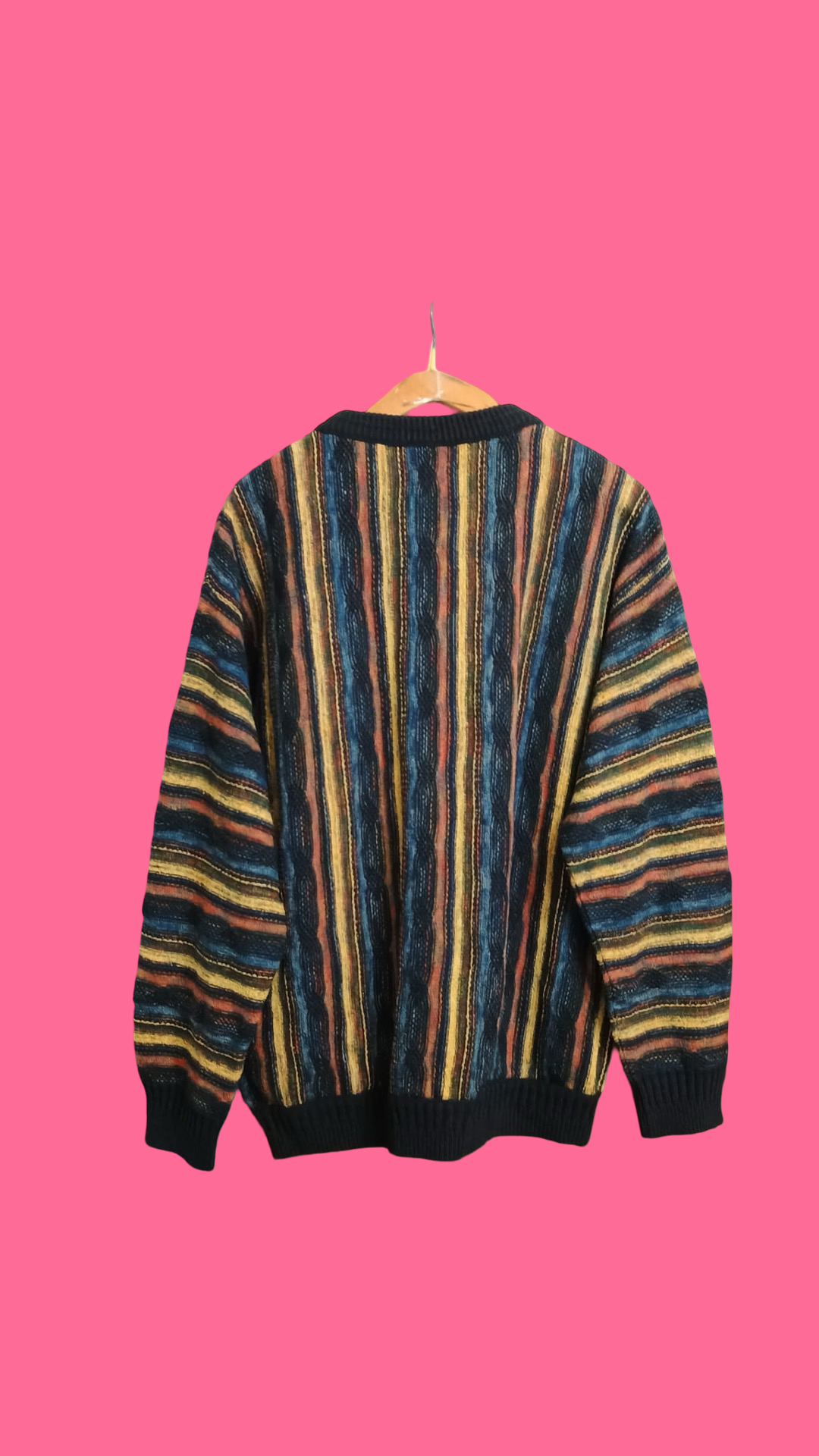Vintage Multicolor Fantasy 90's Sweater Unisex Size L