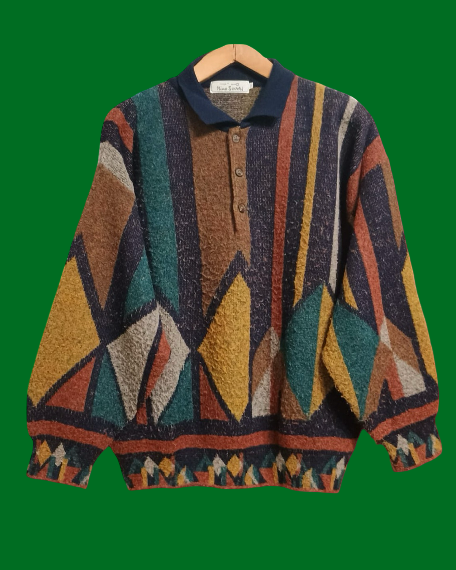 Vintage Multicolor Fantasy 90's Sweater Unisex Size M
