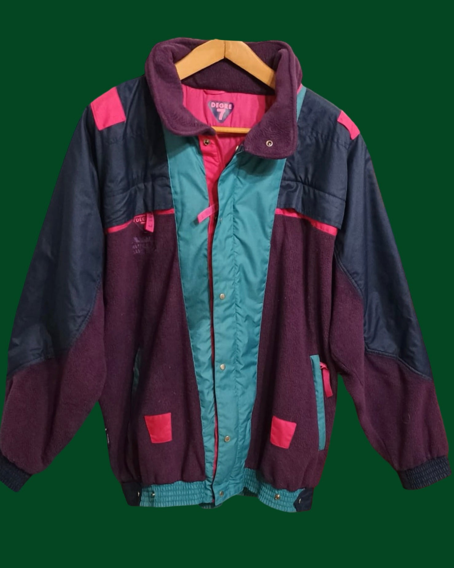 Vintage Multicolor Fantasy 90's Fleece Jacket Unisex Size XXL