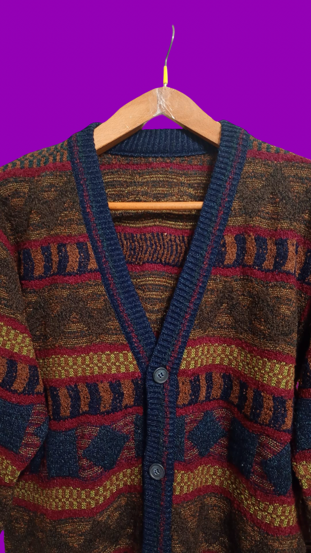 Vintage Multicolor Fantasy 90's Rare Sweater Unisex Size M