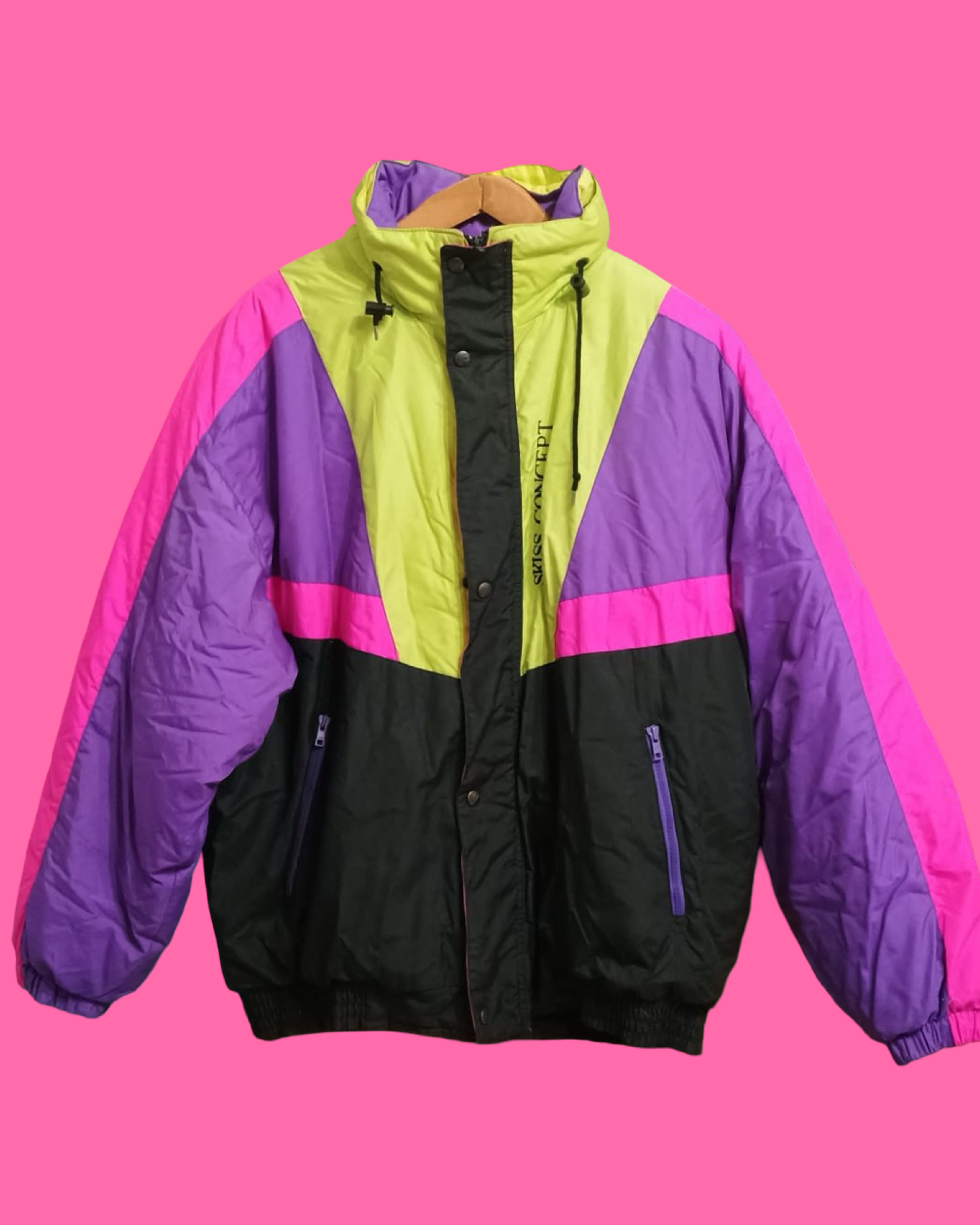 Vintage Multicolor Fantasy 90's Snow Jacket Unisex Size L