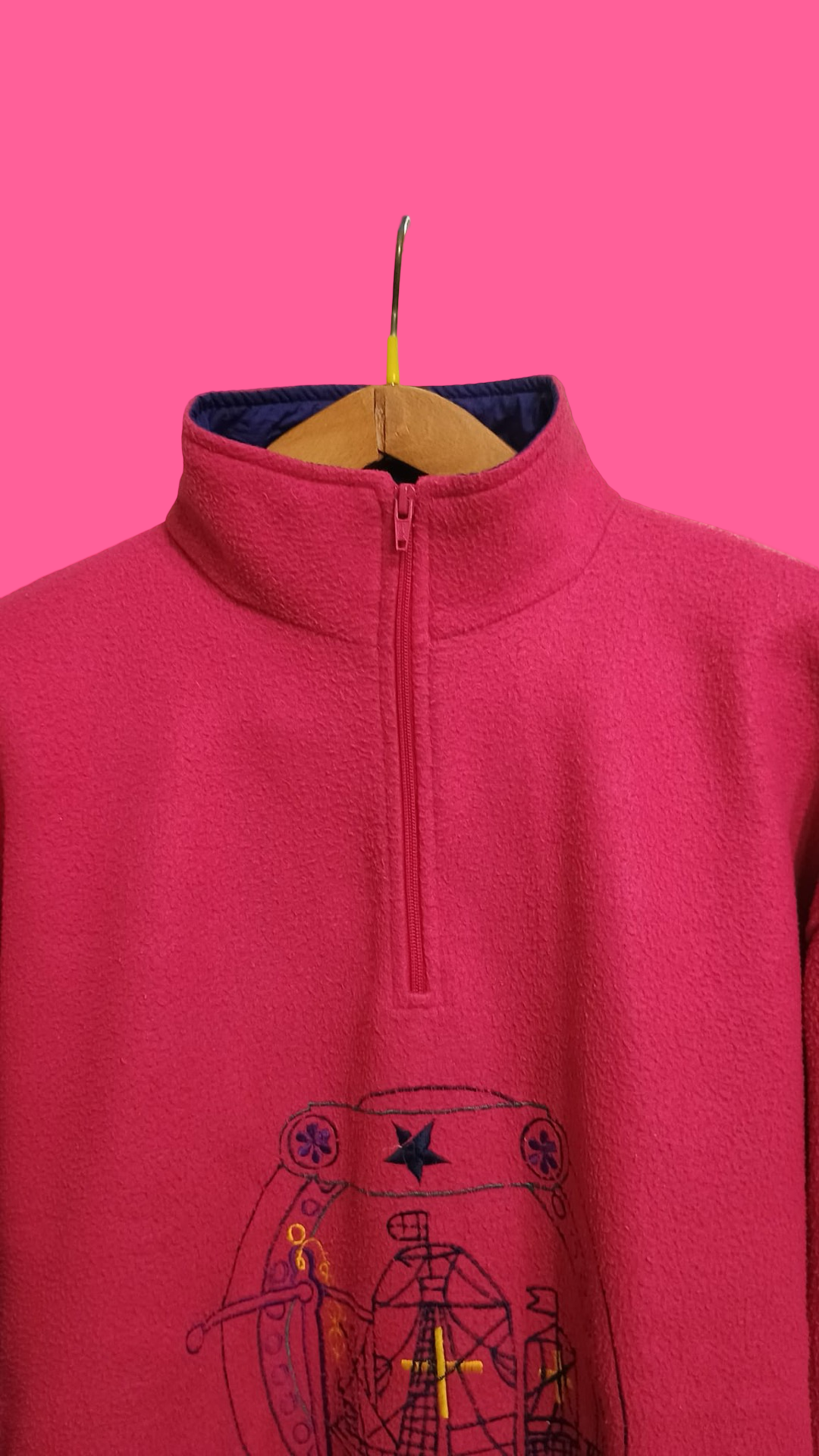 Vintage Multicolor Fantasy 90's Fleece Unisex Size L