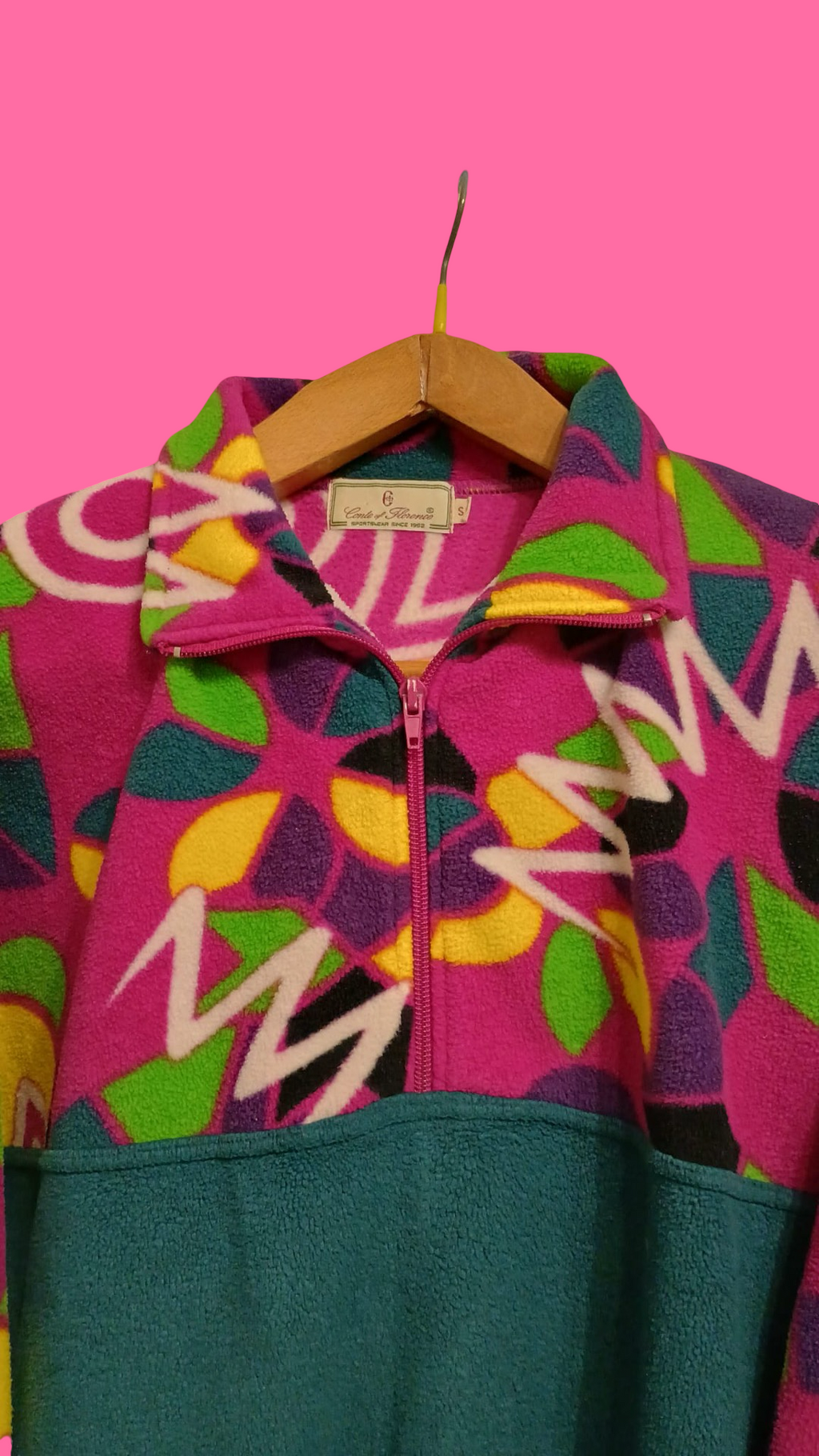 Vintage Multicolor Fantasy 90's Fleece Woman Size S