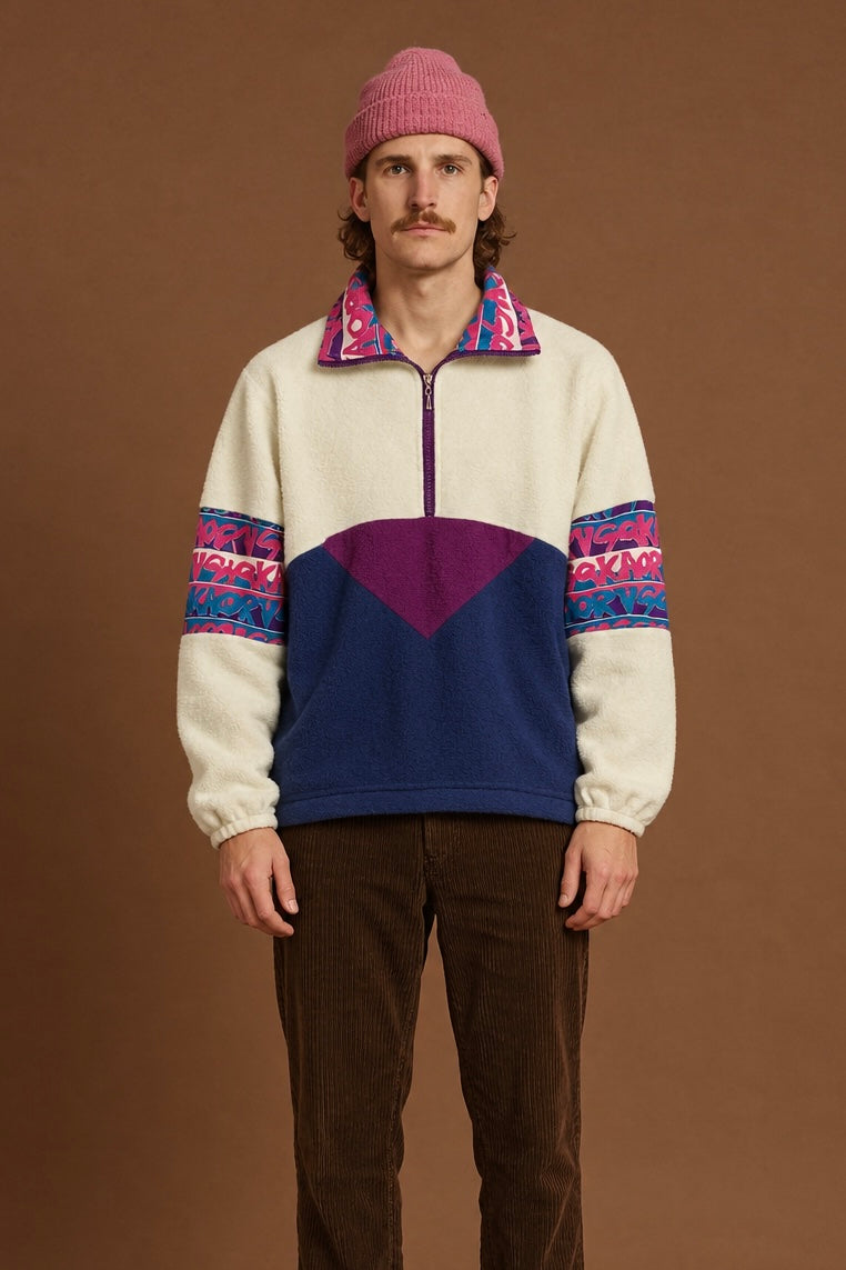 Vintage Multicolor Fantasy 90's Rare Fleece Unisex Size XL