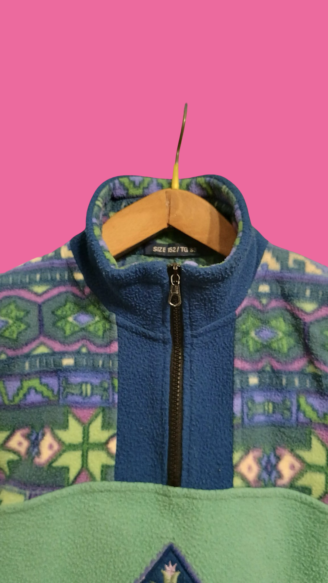 Vintage Multicolor Fantasy 90's Fleece Woman Size S