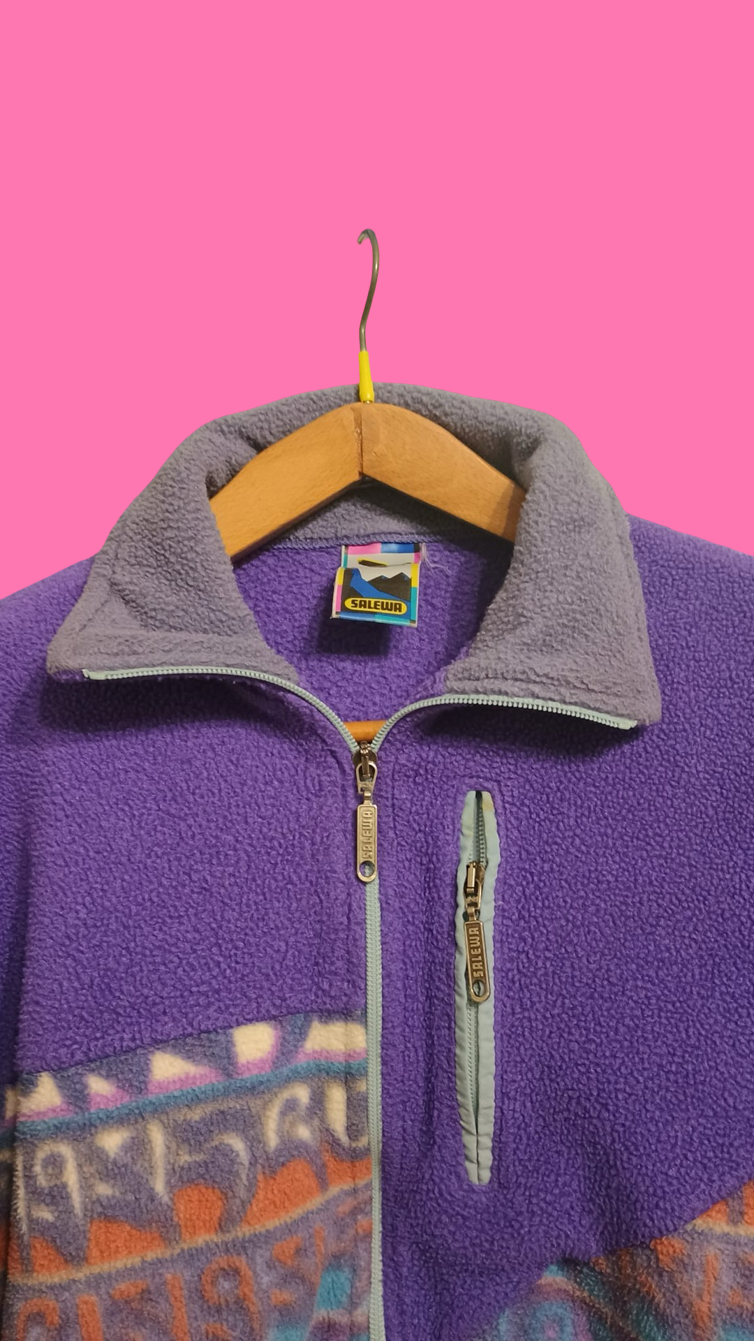Vintage Multicolor Fantasy 90's Fleece Unisex Size L