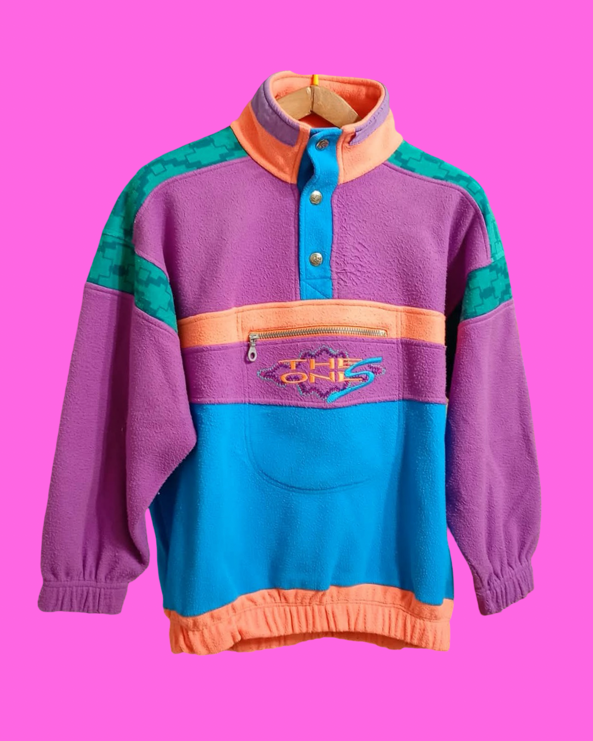 Vintage Multicolor Fantasy 90's Fleece Woman Size M