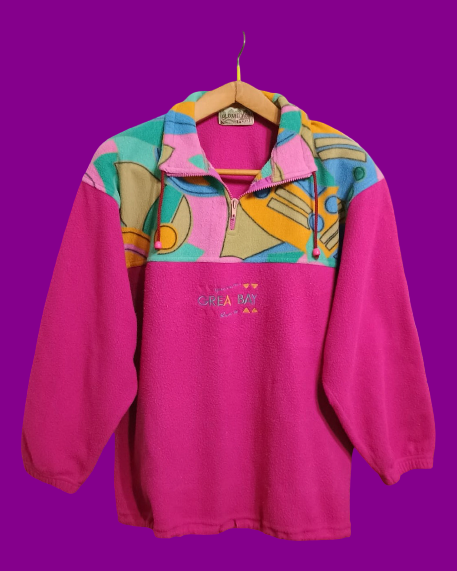 Vintage Multicolor Fantasy 90's Fleece Unisex Size L