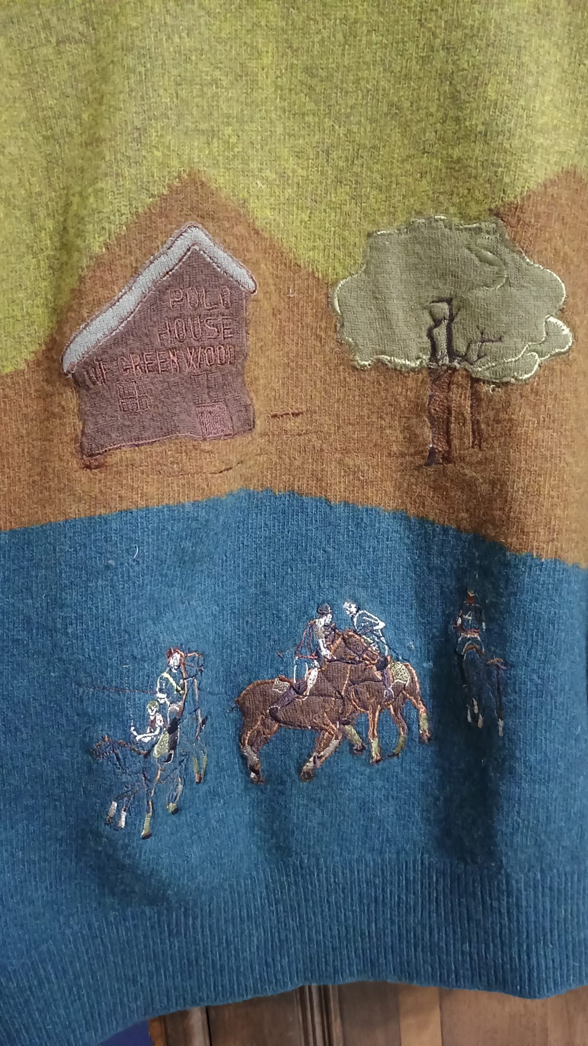 Vintage Multicolor Fantasy 90's Sweater Woman Size L