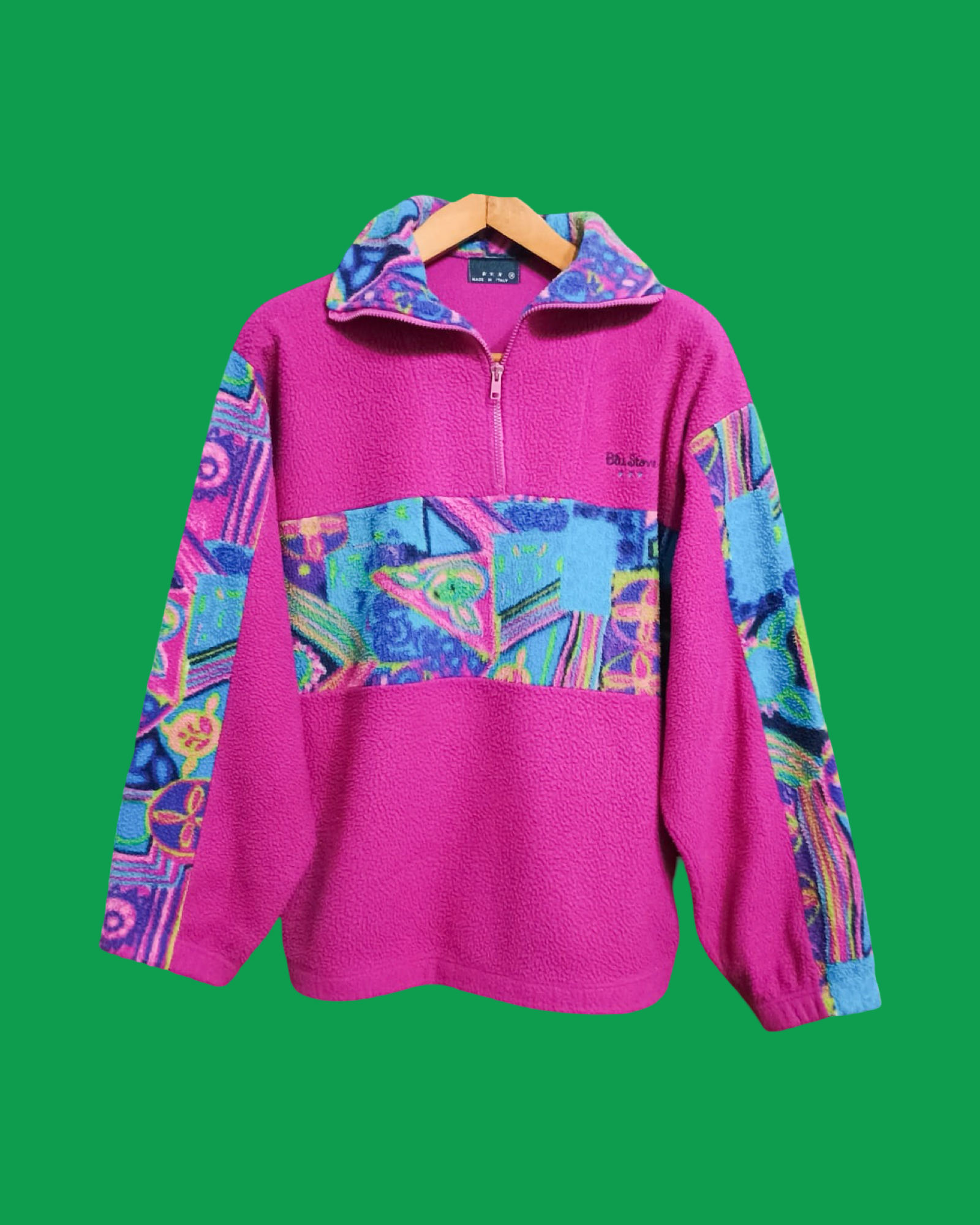Sweatshirt Vintage Multicolor A Fantasia Anni 90 Unisex Size XL