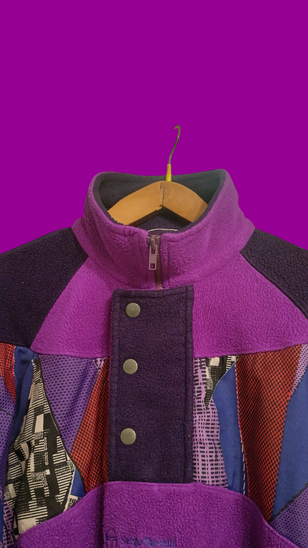 Vintage Multicolor Fantasy 90's Sergio Tacchini Fleece Unisex Size L