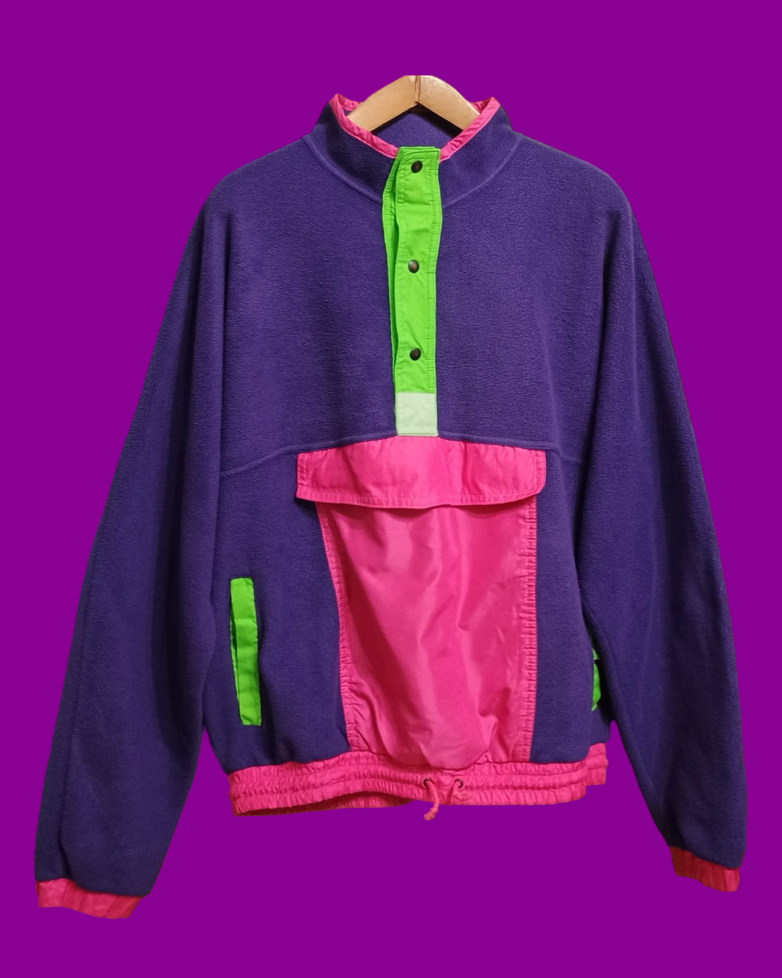 Vintage Multicolor Fantasy 90's Fleece Unisex Size L