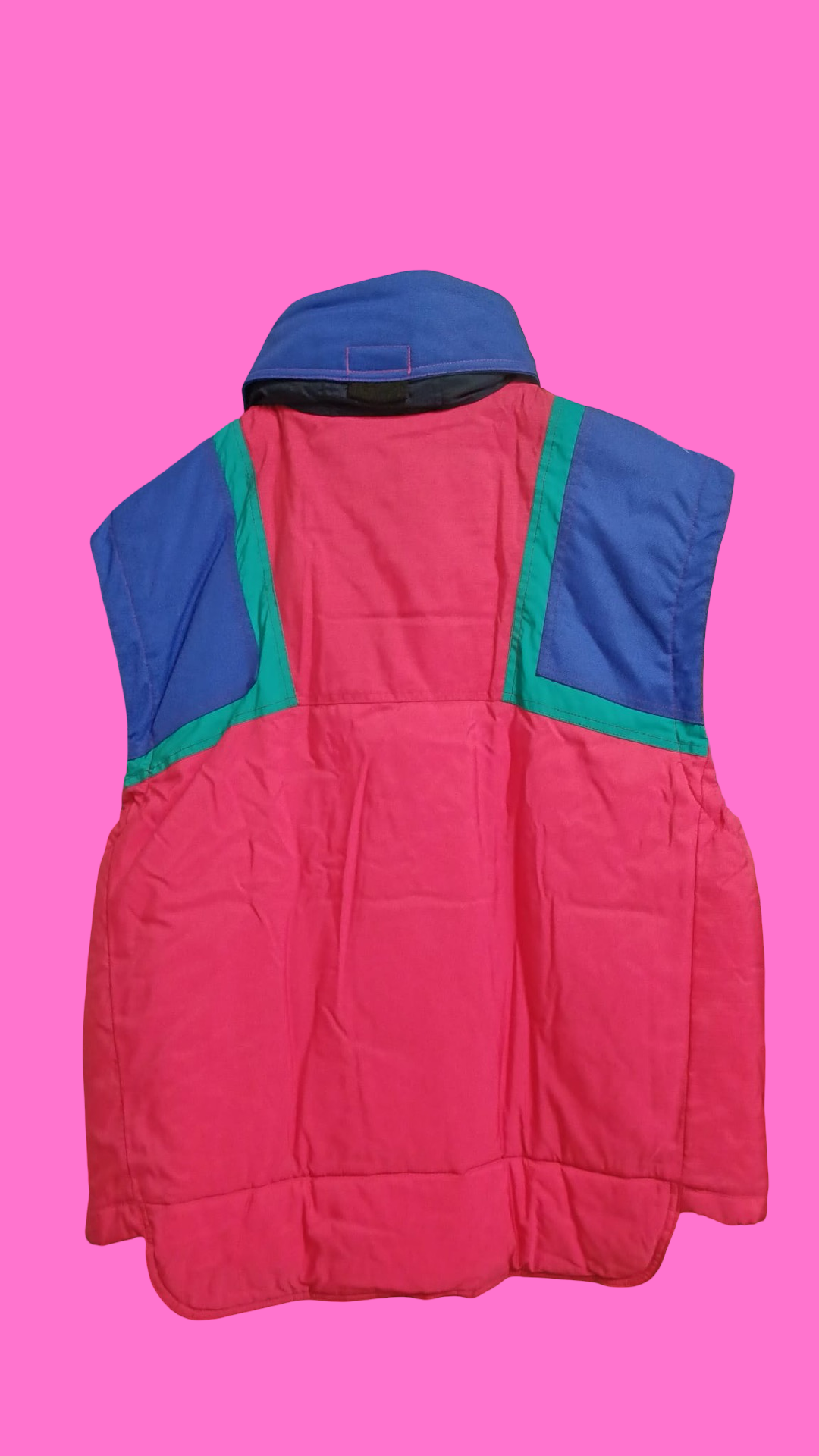 Vintage Multicolor Fantasy 90's Sergio Tacchini Gilet Unisex Size L