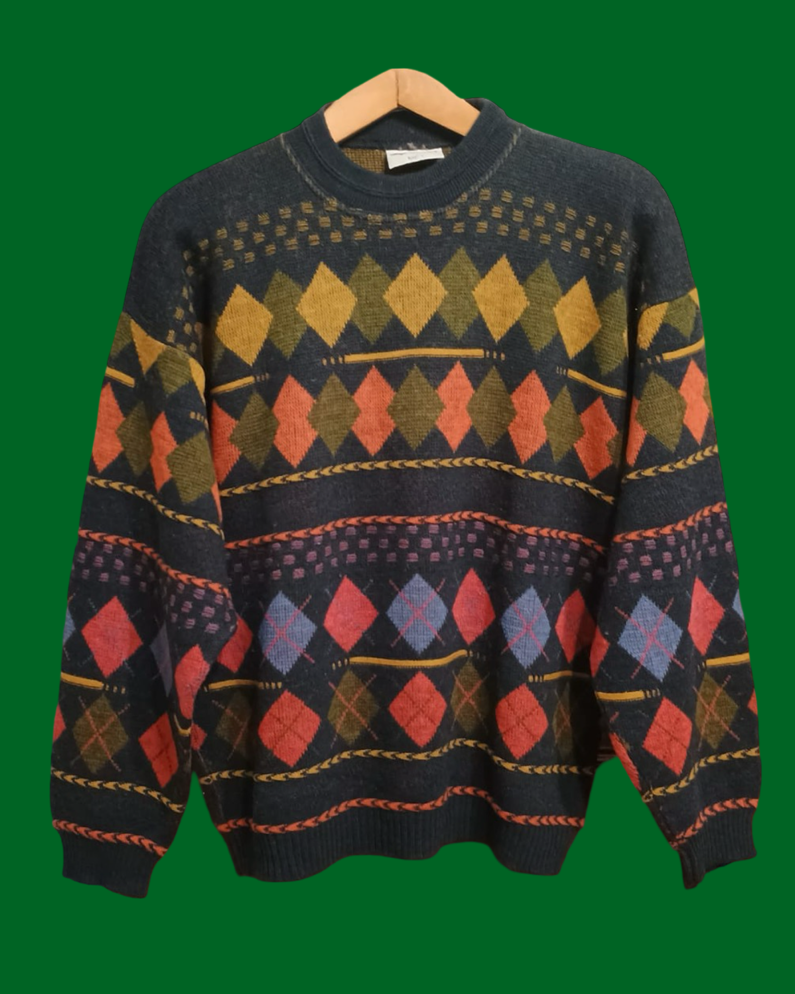 Vintage Multicolor Fantasy 90's Sweater Unisex Size M