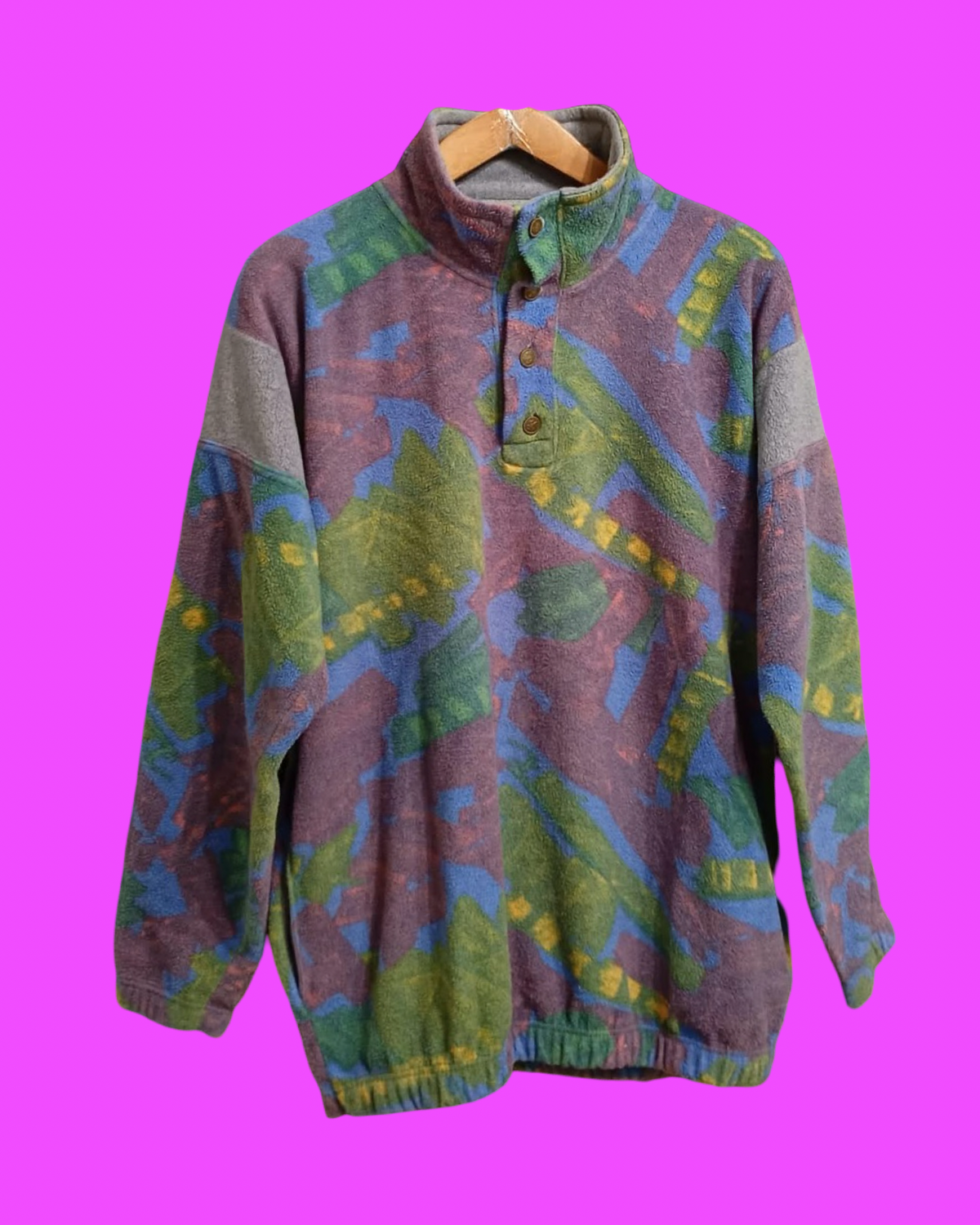 Vintage Multicolor Fantasy 90's Fleece Unisex Size XL
