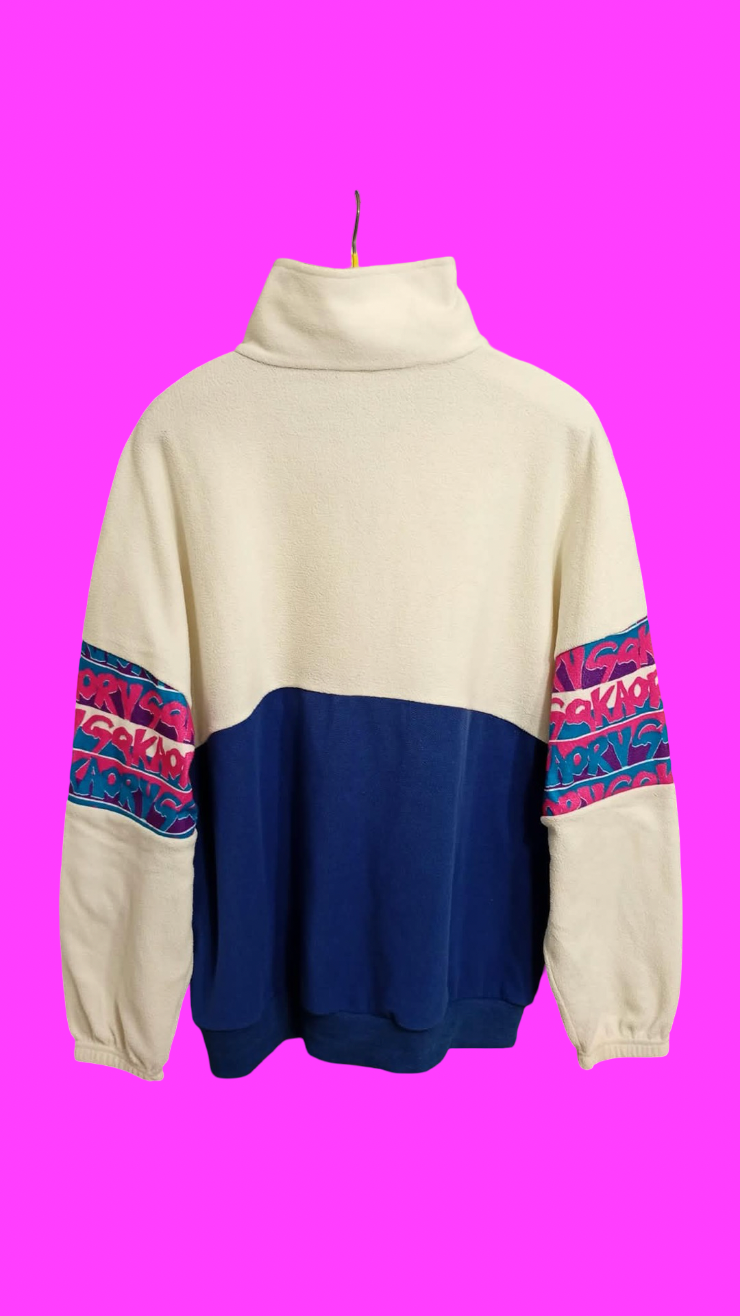 Vintage Multicolor Fantasy 90's Rare Fleece Unisex Size XL