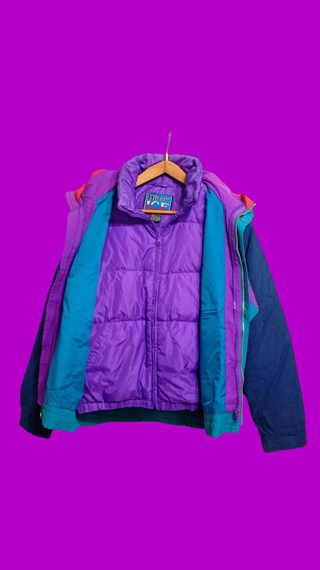 Vintage Multicolor Fantasy 90's Rare Snow Jacket Unisex Size L