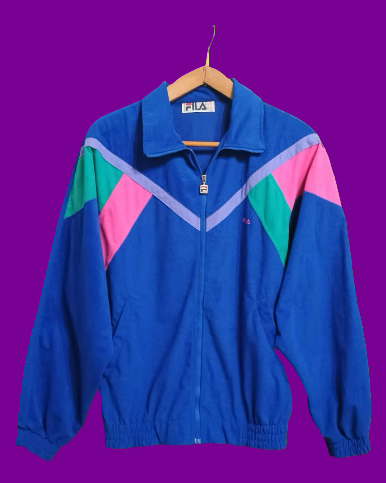 Vintage Multicolor Fantasy 90's Fila Sweatshirt Unisex Size M