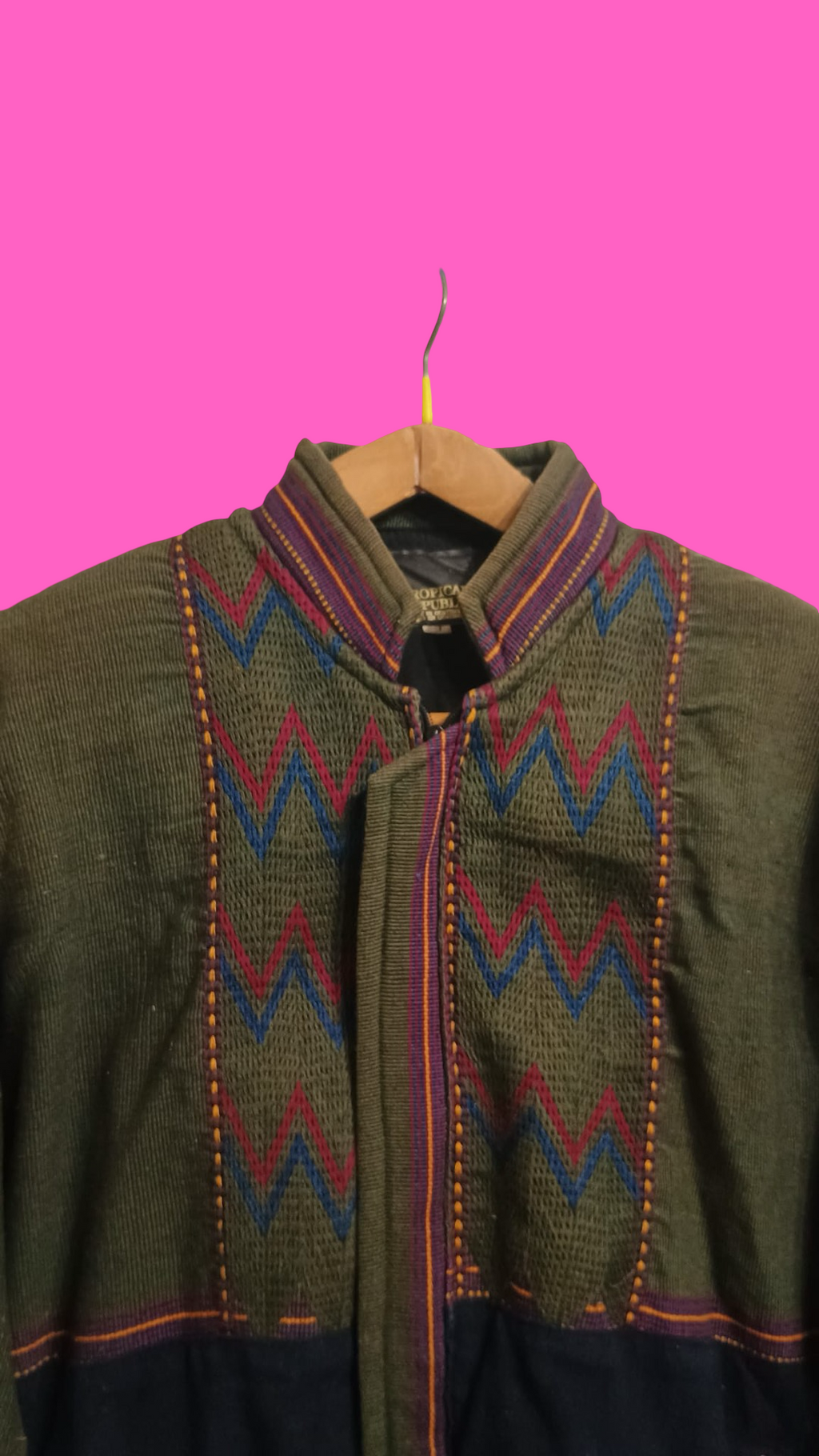 Vintage Brown 90's Spring Velvet Jacket Unisex Size L
