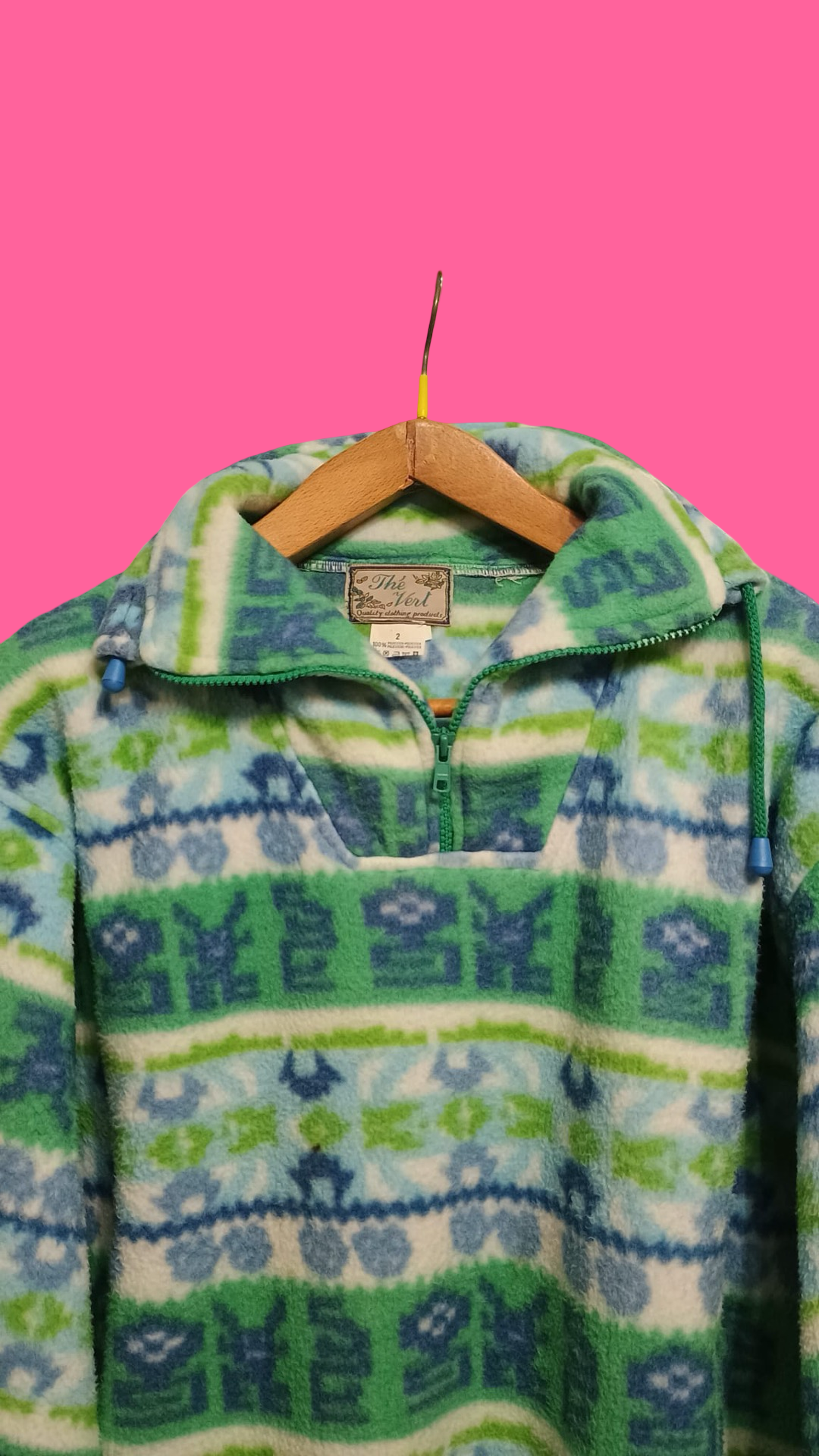Vintage Multicolor Fantasy 90's Fleece Unisex Size L