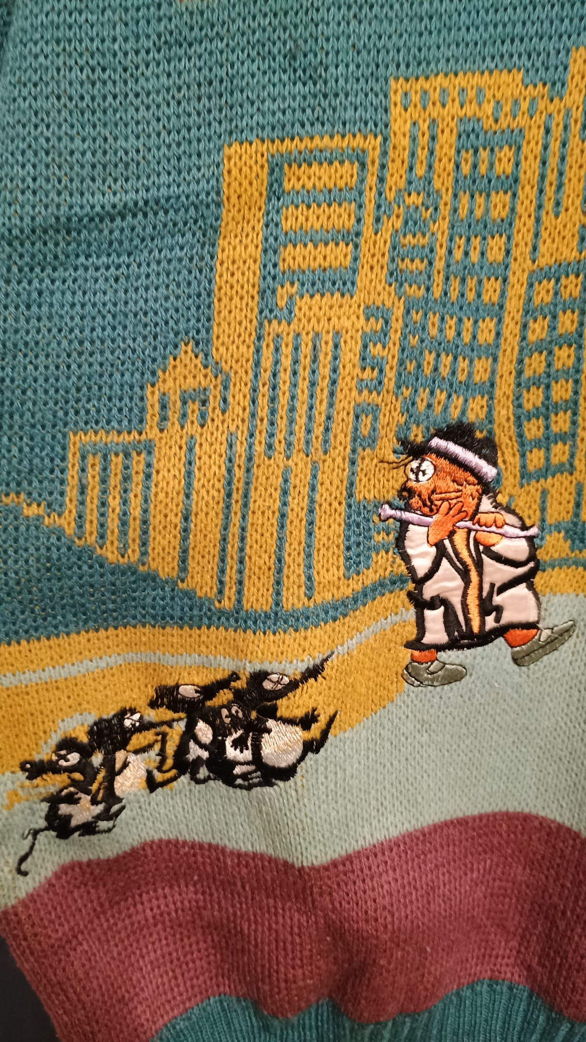 Vintage Multicolor Fantasy 90's Sweater Unisex Size XL