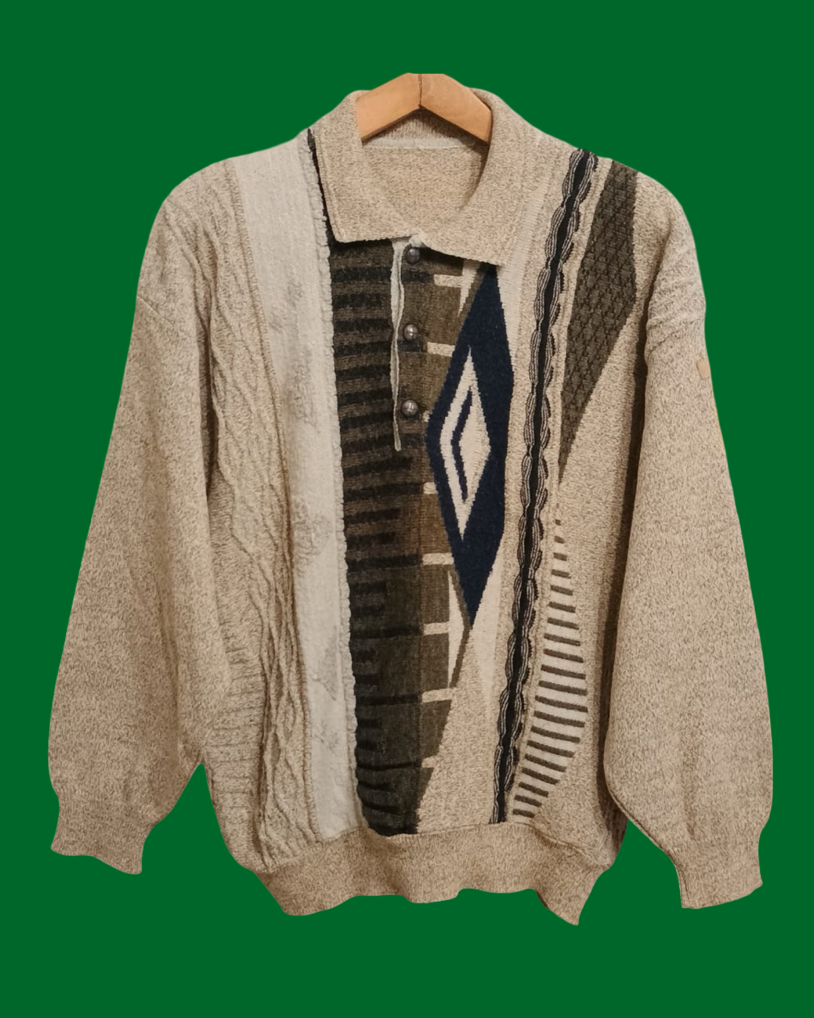 Vintage Multicolor Fantasy 90's Sweater Unisex Size M