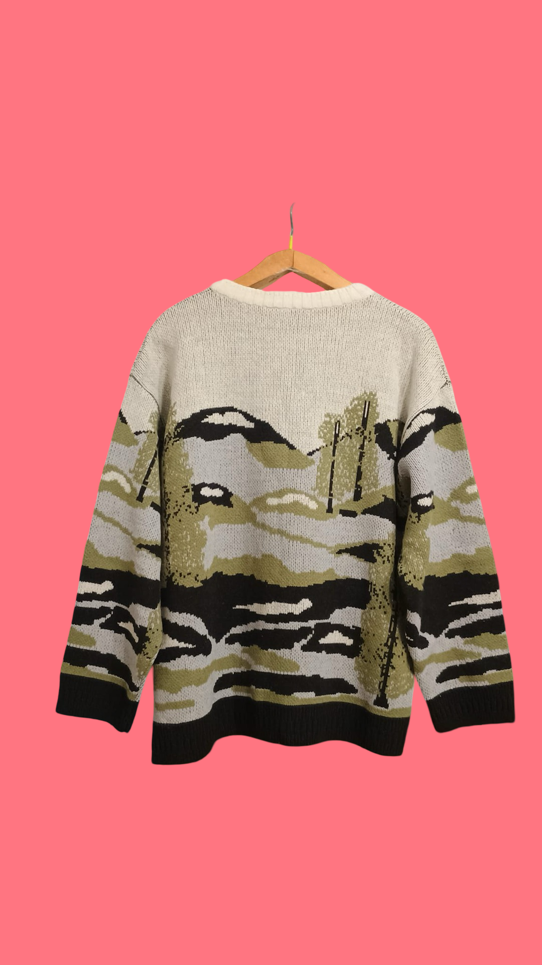 Vintage Multicolor Fantasy 90's Sweater Unisex Size L