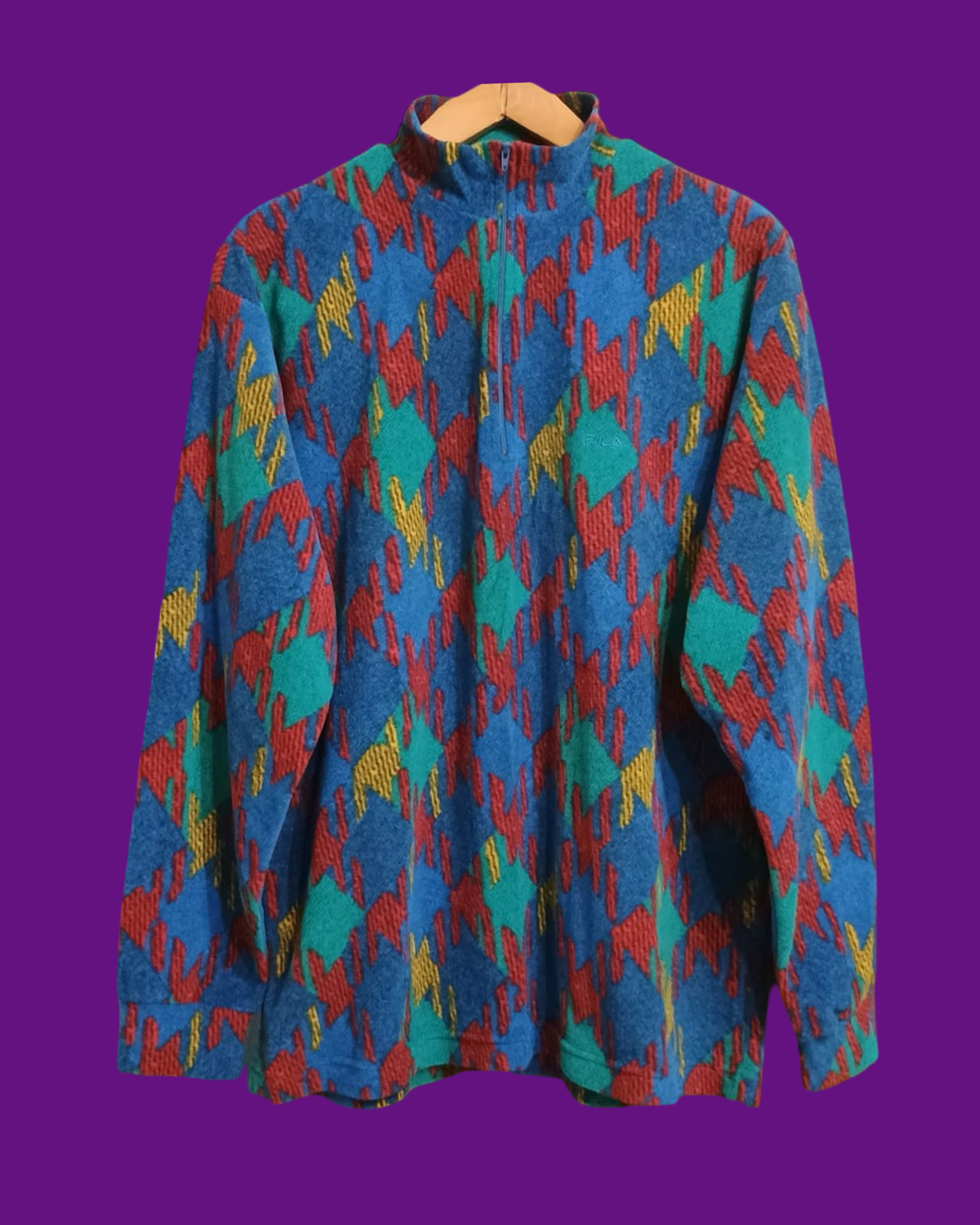 Vintage Multicolor Fantasy 90's Fila Fleece Unisex Size L