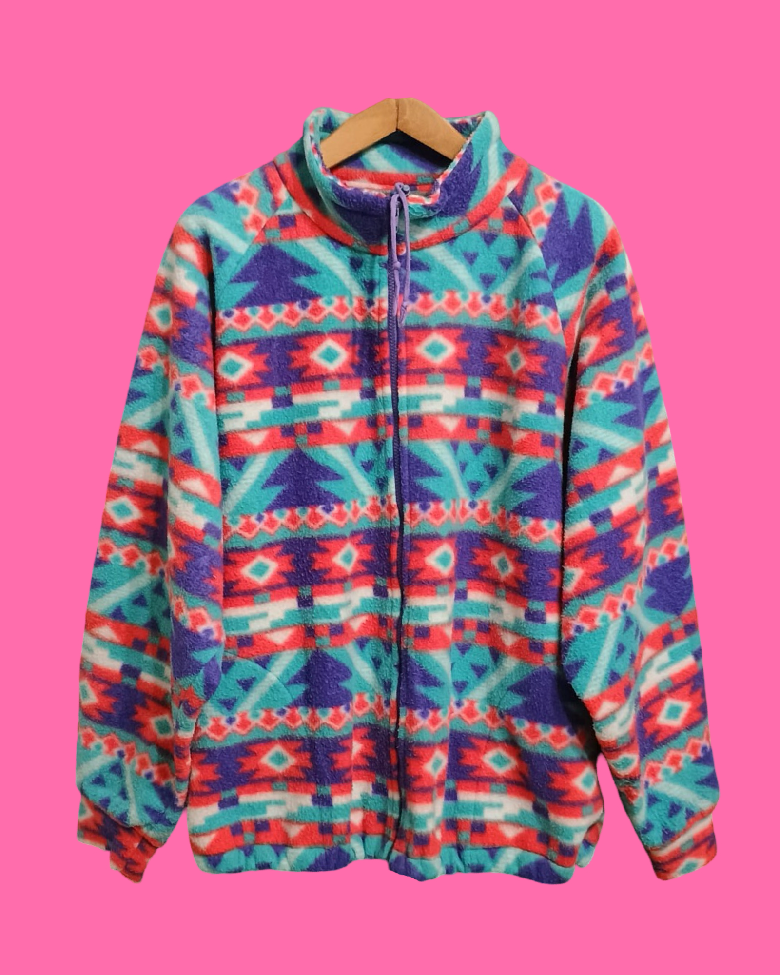 Vintage Multicolor Fantasy 90's Fleece Unisex Size XXL