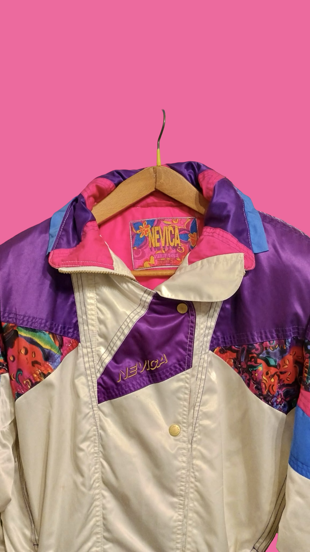 Vintage Multicolor Fantasy 90's Snow Jacket Woman Size L