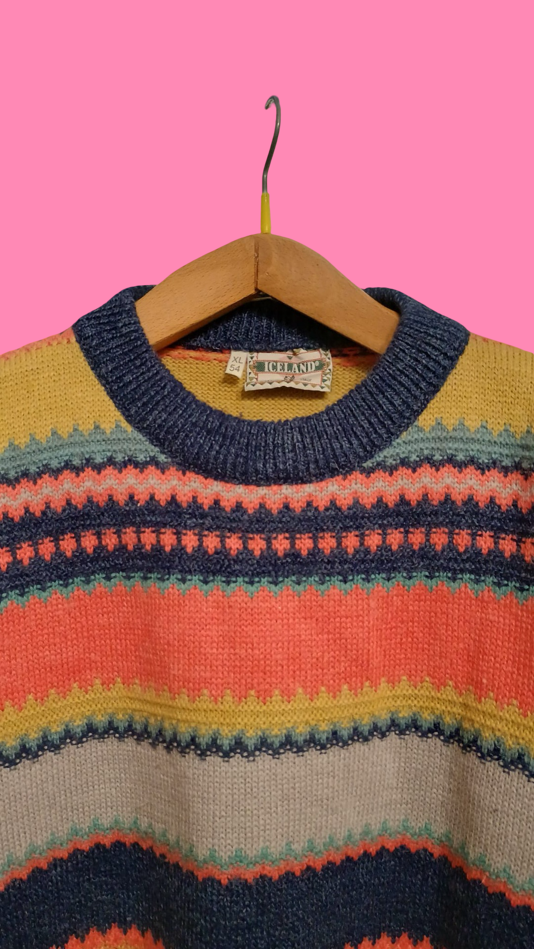 Vintage Multicolor Fantasy 90's Sweater Unisex Size XL