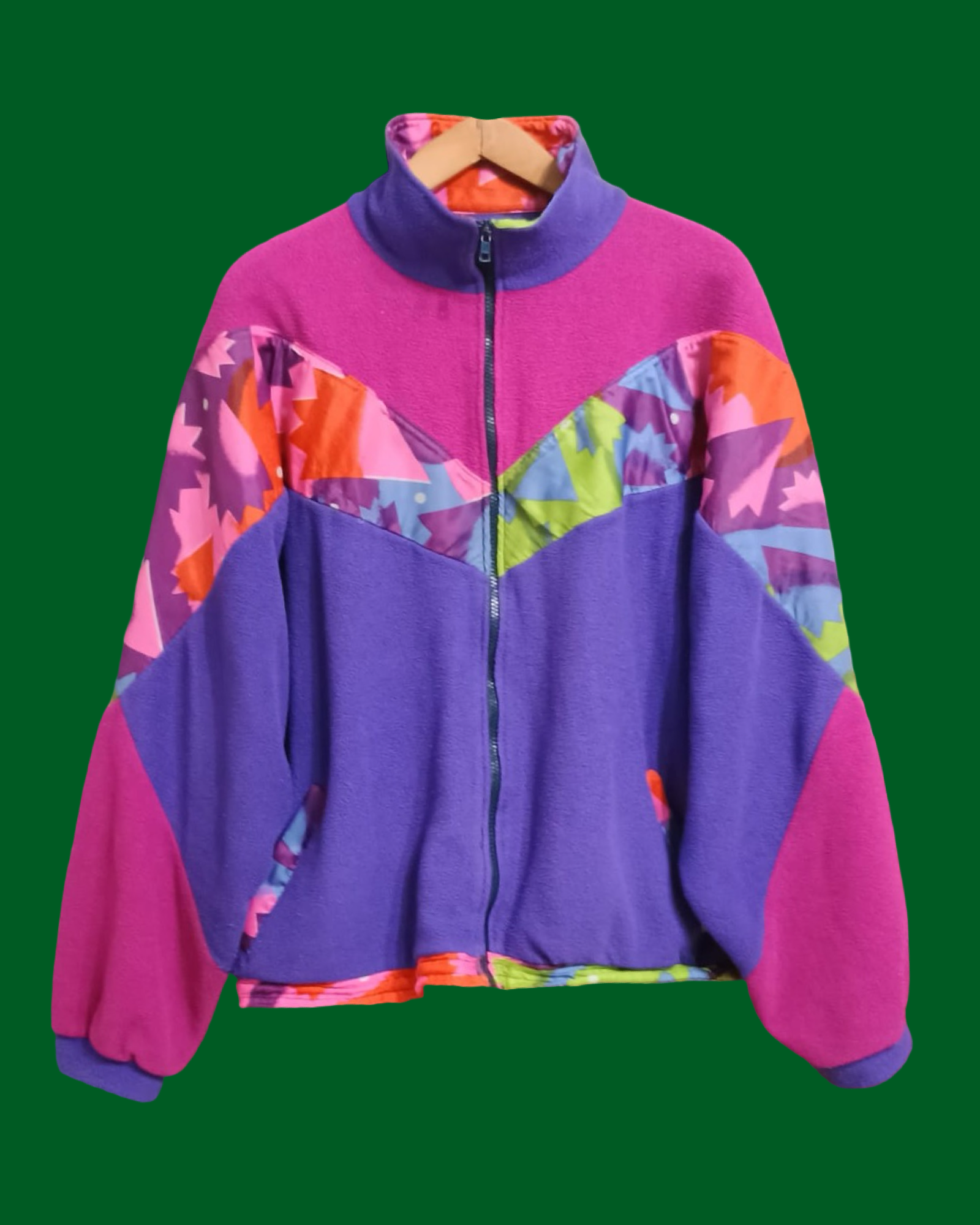 Vintage Multicolor Fantasy 90's Fleece Unisex Size M
