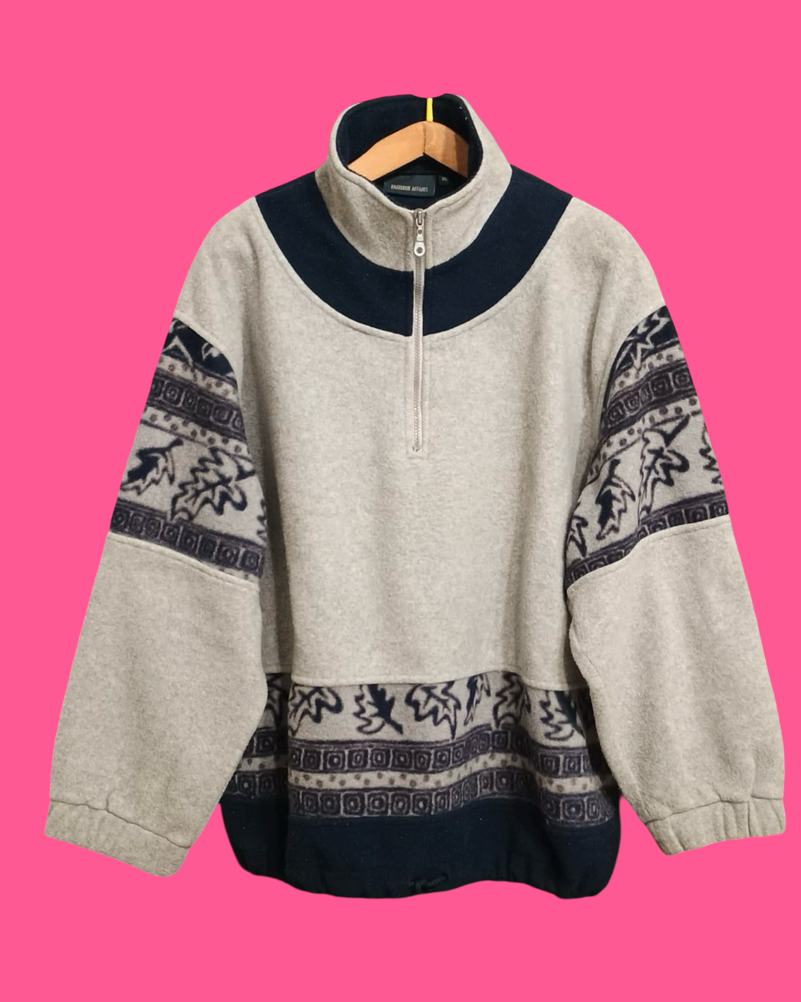 Vintage Multicolor Fantasy 90's Fleece Unisex Size XL