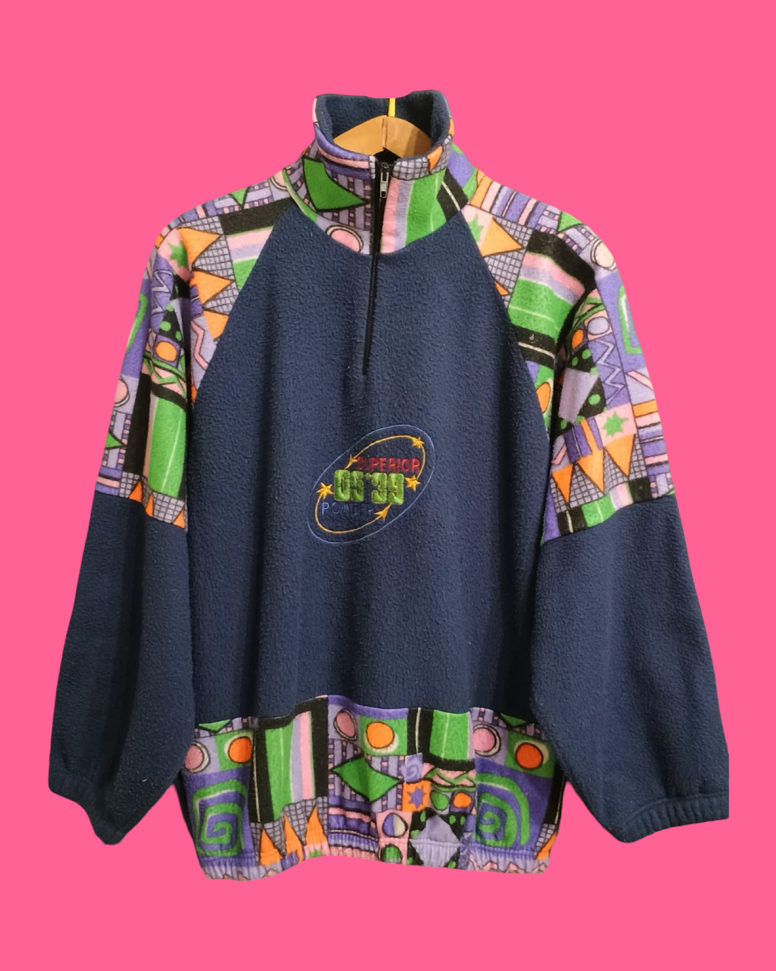 Vintage Multicolor Fantasy 90's Fleece Unisex Size L