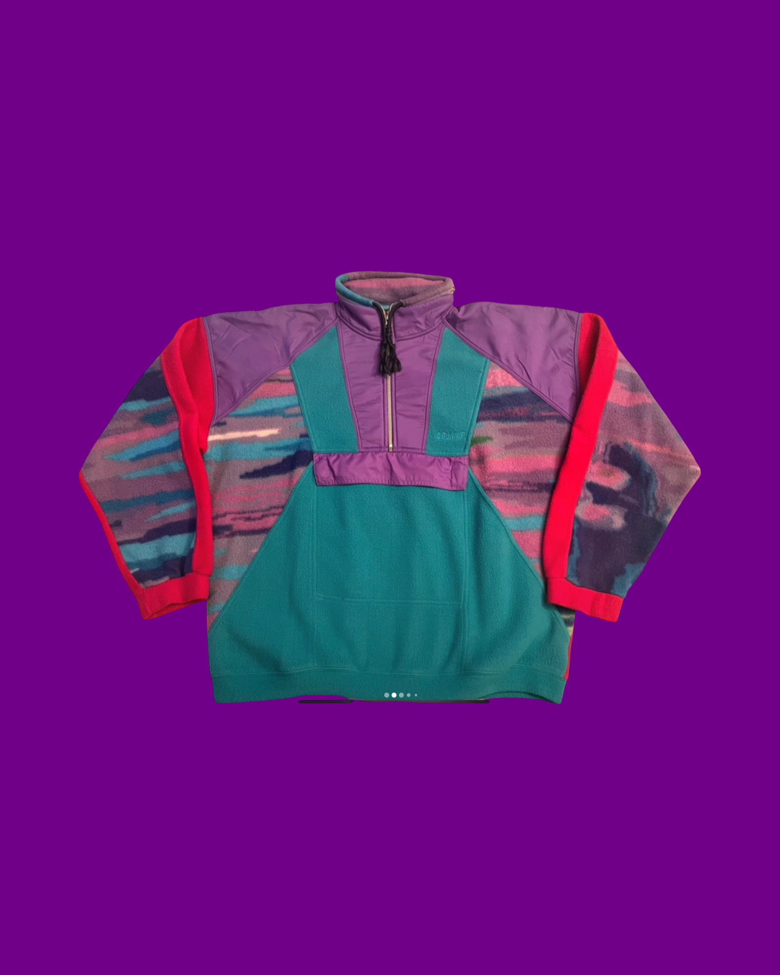 Vintage Multicolor Fantasy 90's Colmar Fleece Unisex Size L