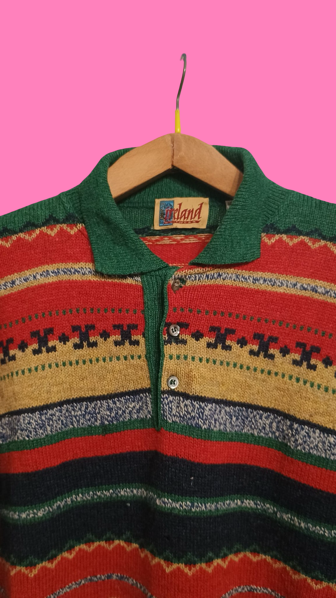 Vintage Multicolor Fantasy 90's Sweater Unisex Size M