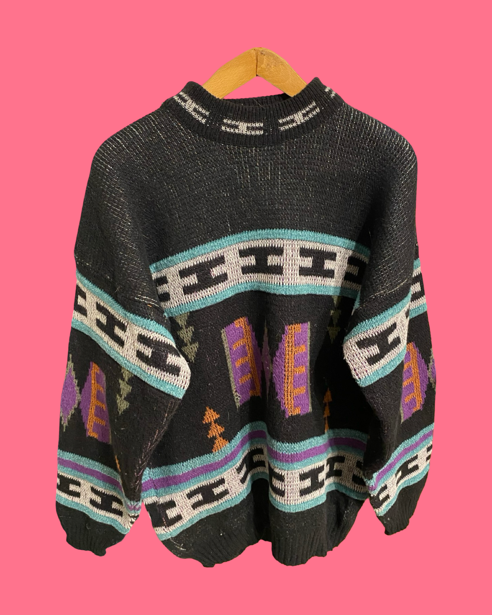 Vintage Multicolor Fantasy 90's Cardigan Unisex Size XXL