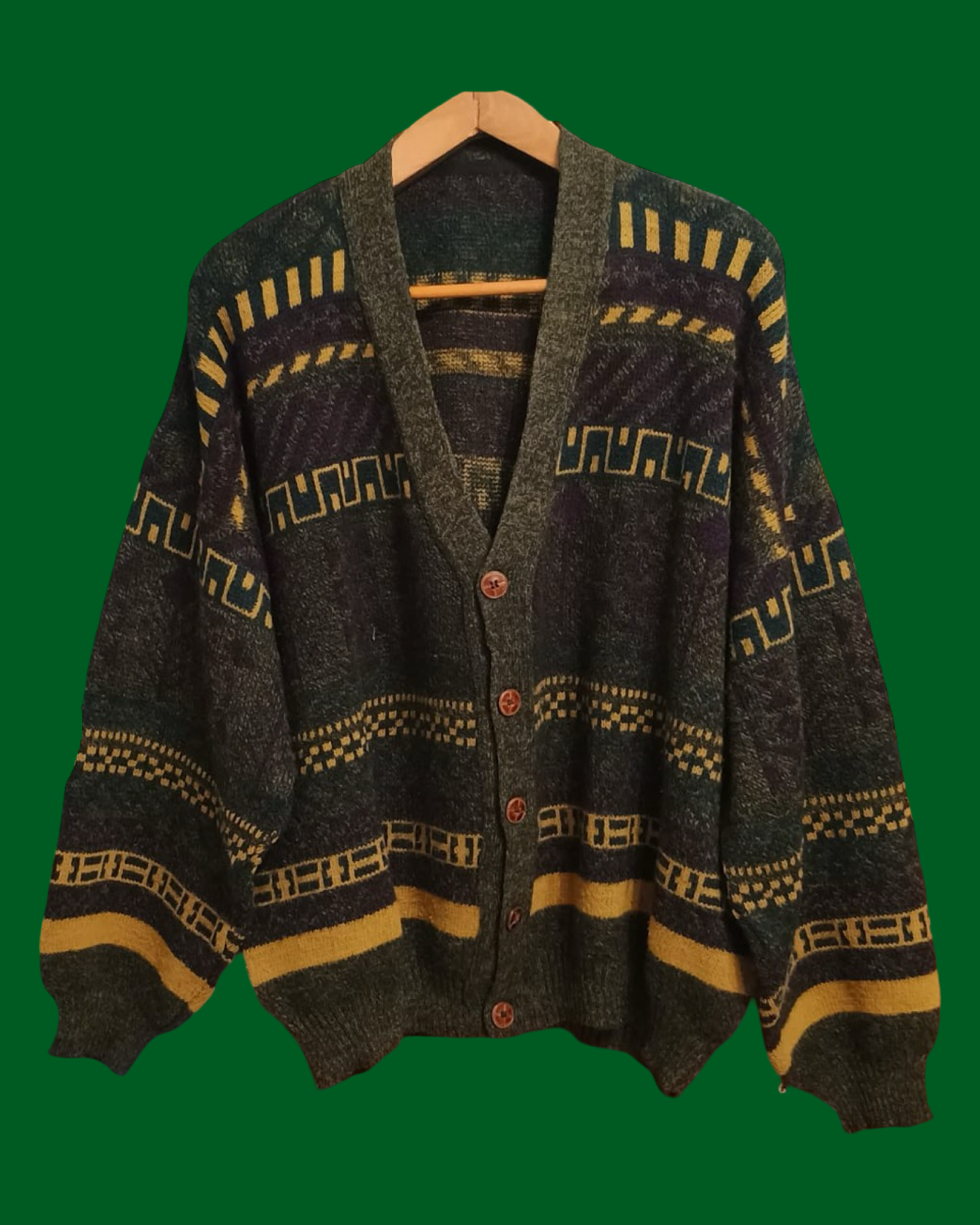 Vintage Multicolor Fantasy 90's Cardigan Unisex Size M